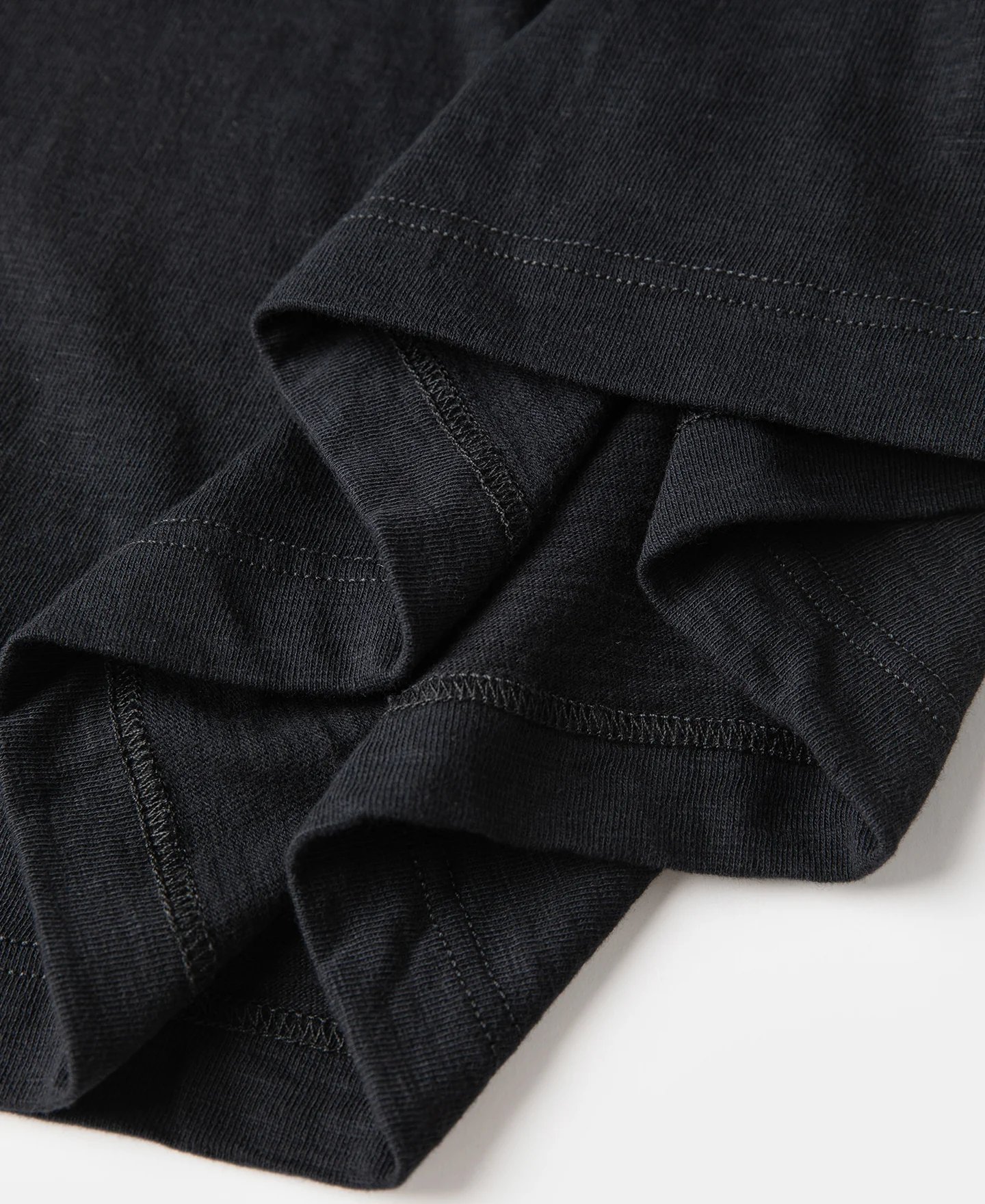 10.5 oz Cotton Tubular Gusset T-Shirt - Black - Image 11