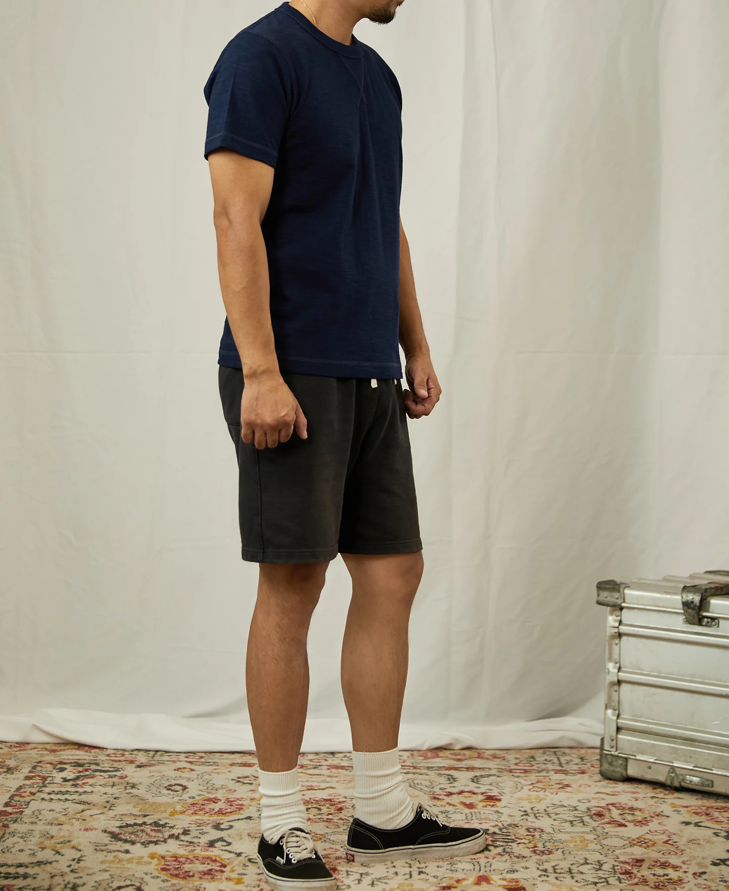10.5 oz Cotton Tubular Gusset T-Shirt - Indigo - Image 7