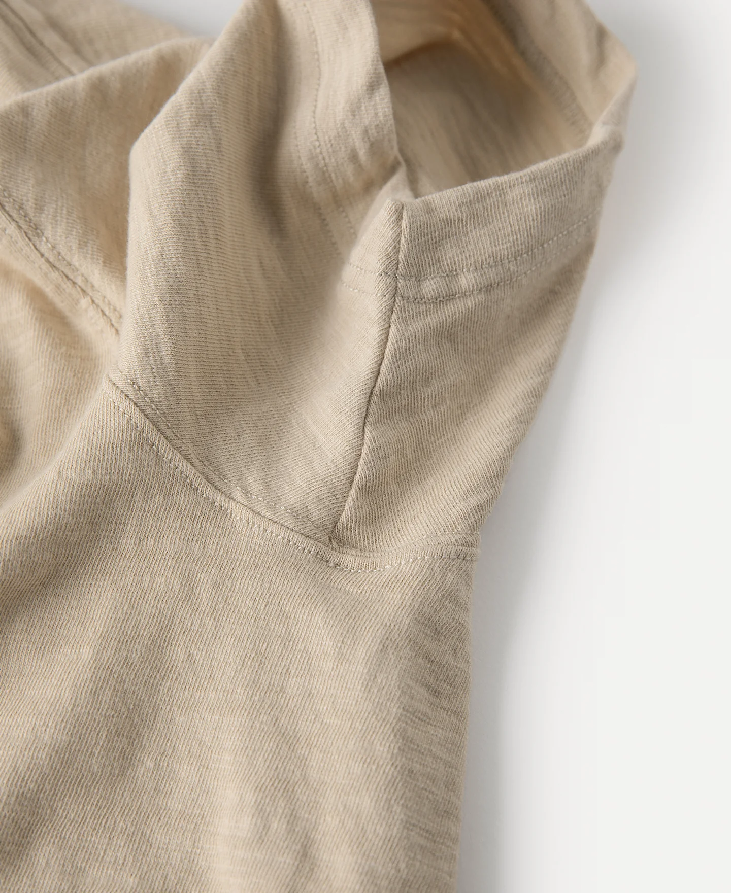 10.5 oz Cotton Tubular Gusset T-Shirt - Sand - Image 11
