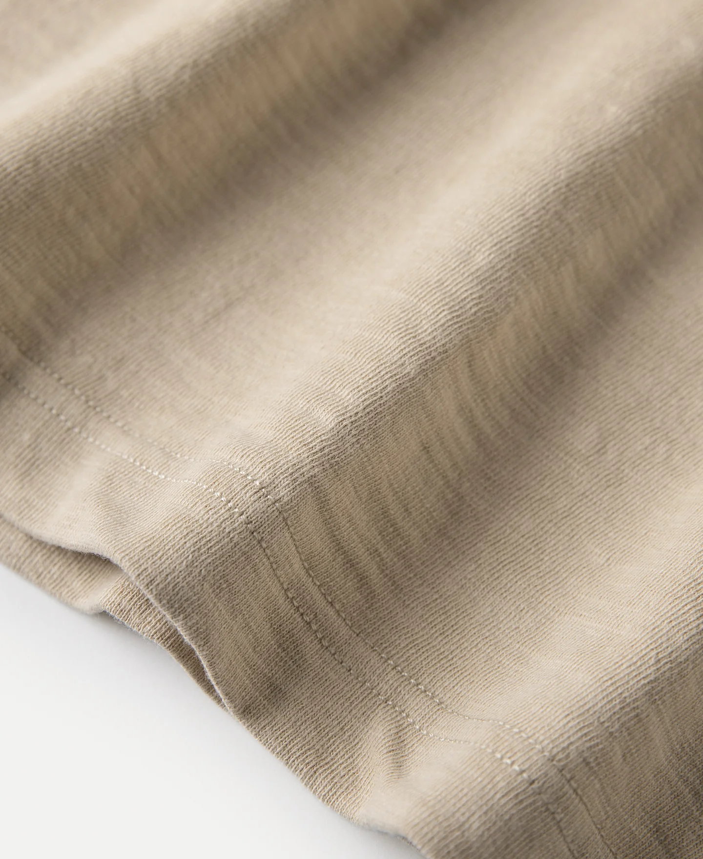 10.5 oz Cotton Tubular Gusset T-Shirt - Sand - Image 12