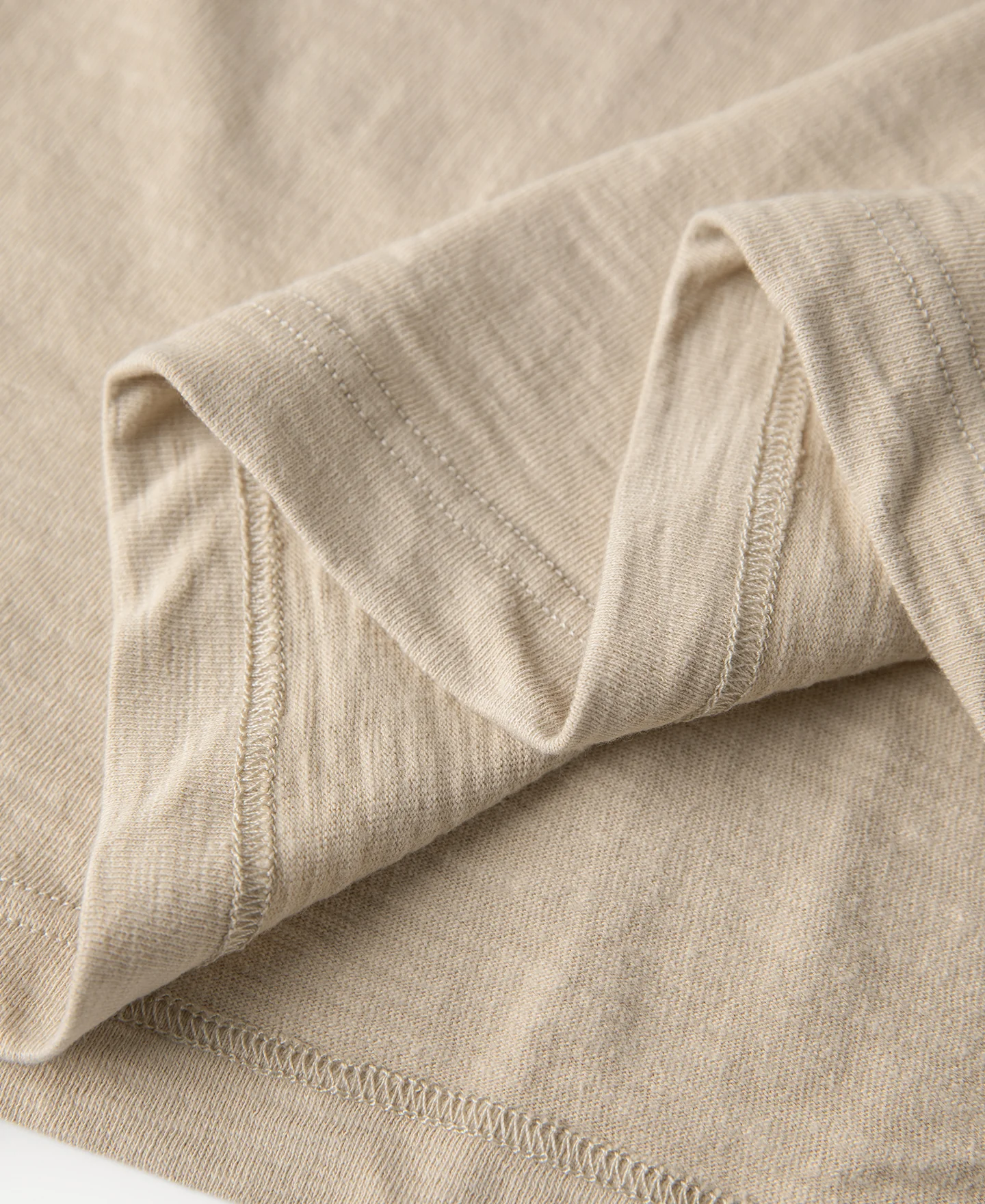 10.5 oz Cotton Tubular Gusset T-Shirt - Sand - Image 13
