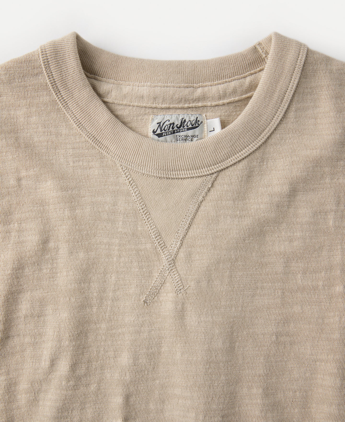 10.5 oz Cotton Tubular Gusset T-Shirt - Sand - Image 6