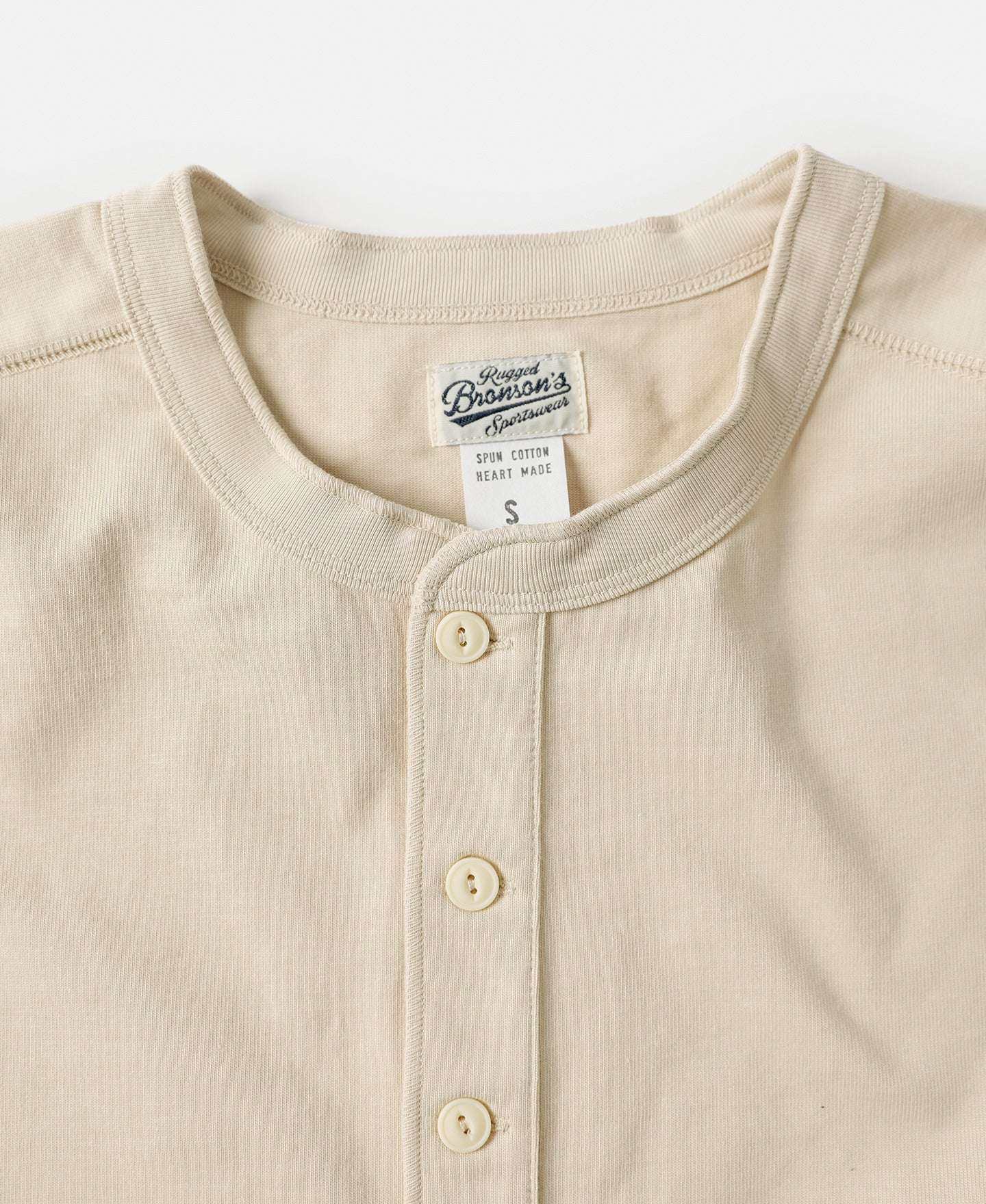10.6 oz Cotton Short Sleeve Henley T-Shirt - Apricot - Image 7