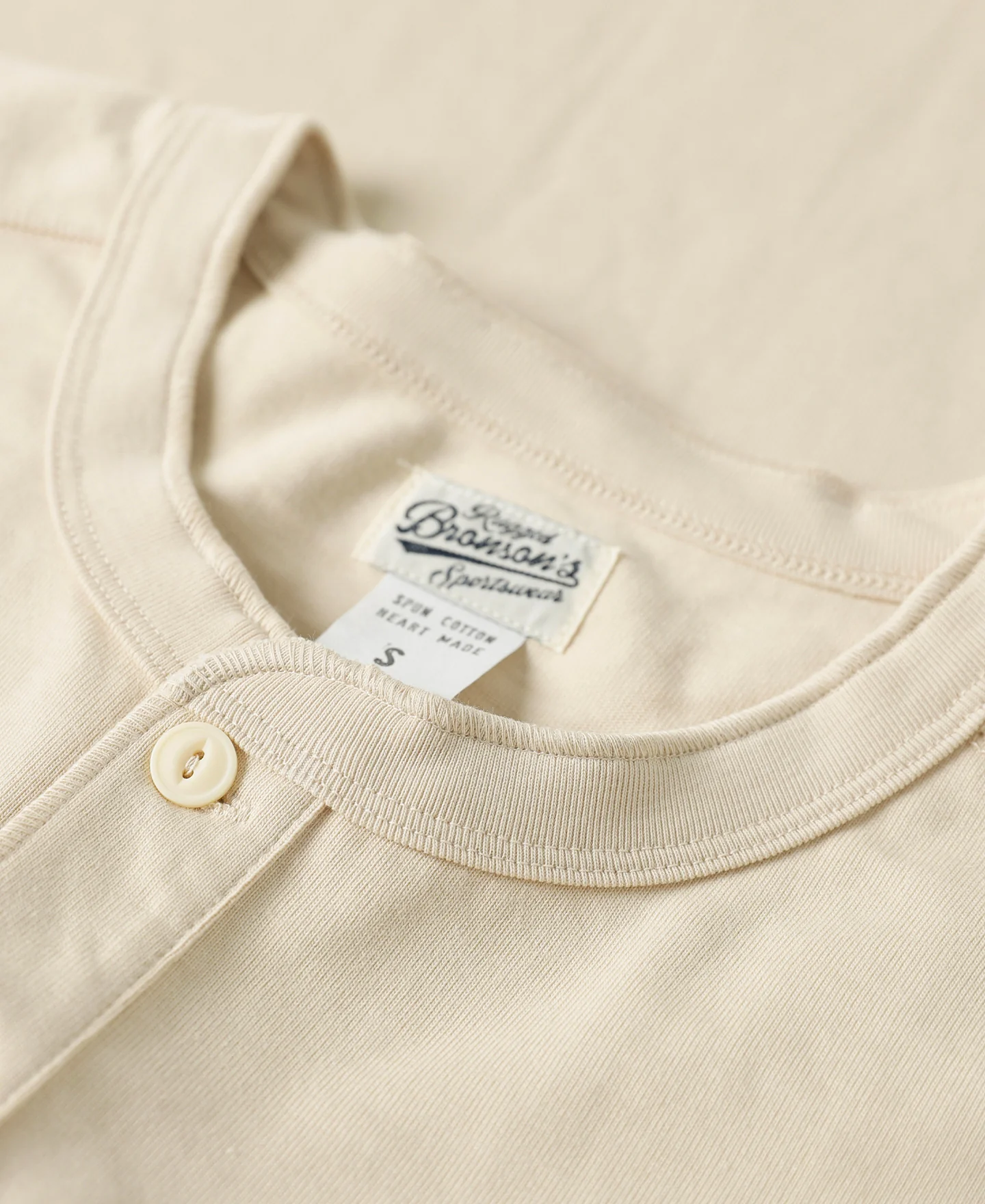 10.6 oz Cotton Short Sleeve Henley T-Shirt - Apricot - Image 8