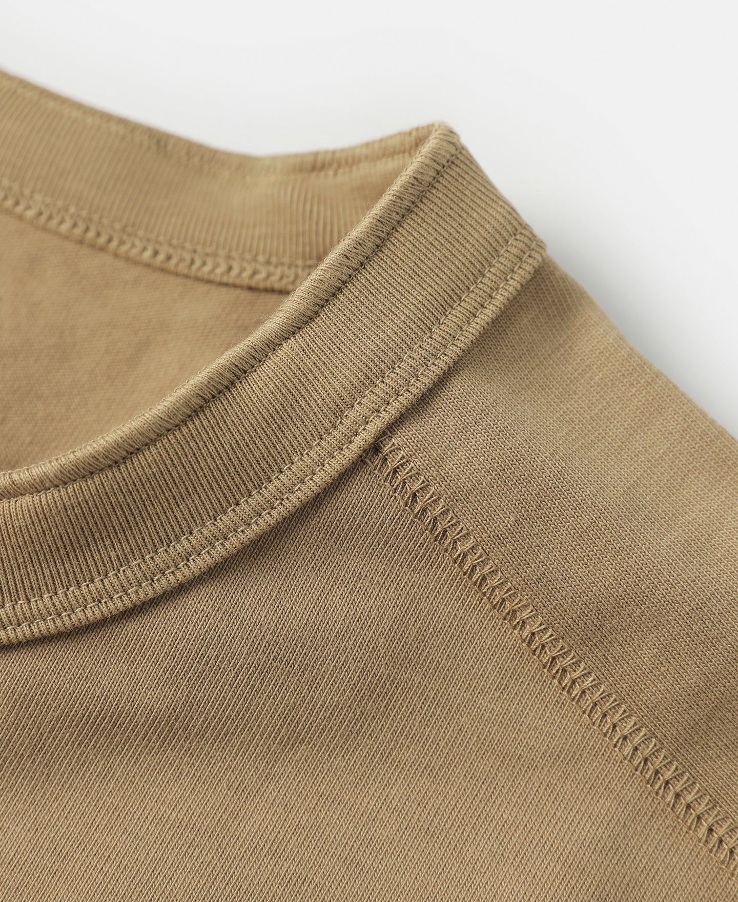 10.6 oz Cotton Short Sleeve Henley T-Shirt - Khaki - Image 7