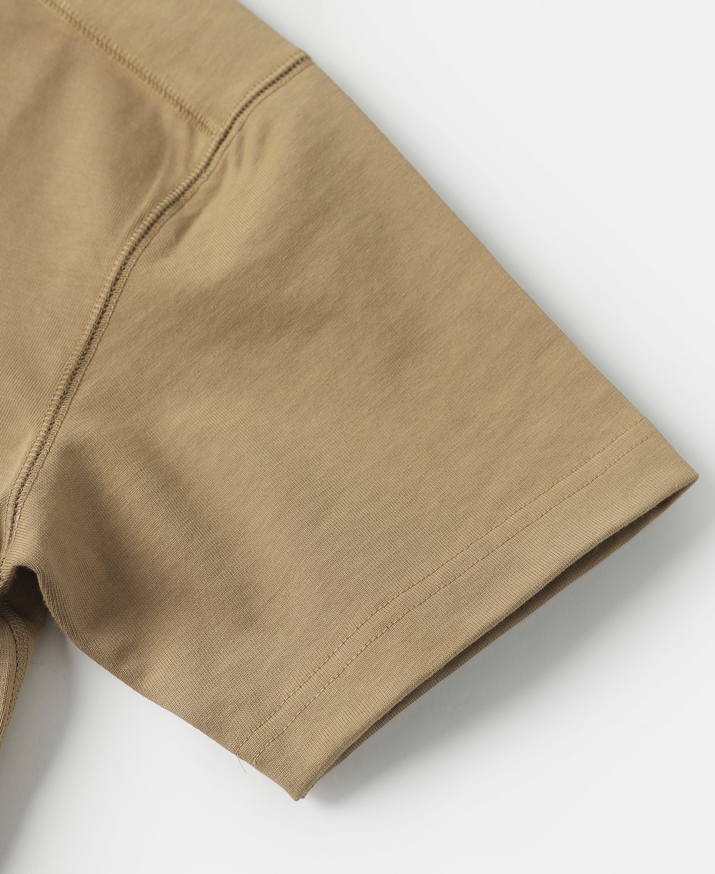 10.6 oz Cotton Short Sleeve Henley T-Shirt - Khaki - Image 9