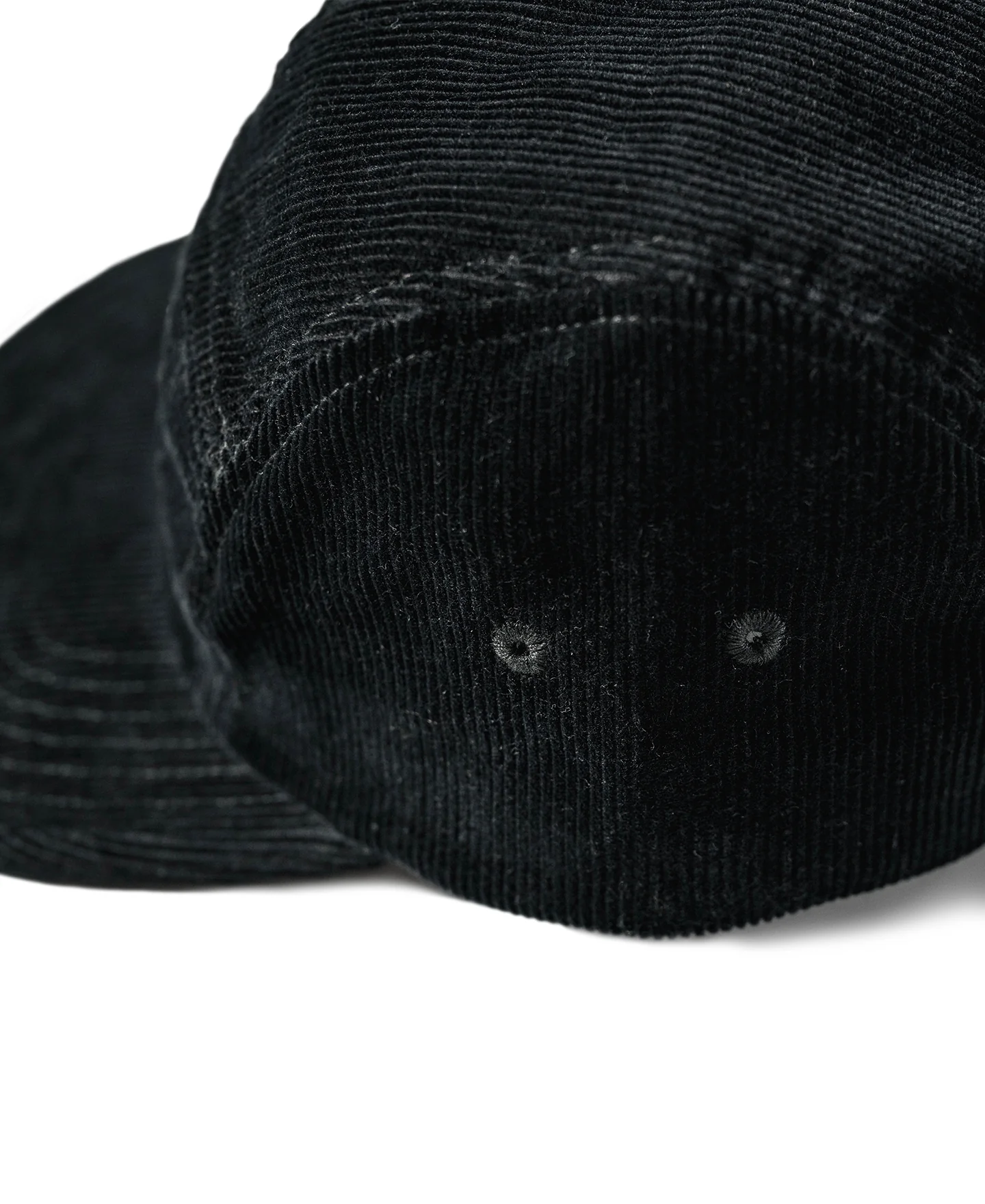 12.5 oz Corduroy 5 Panel Cap - Black - Image 8