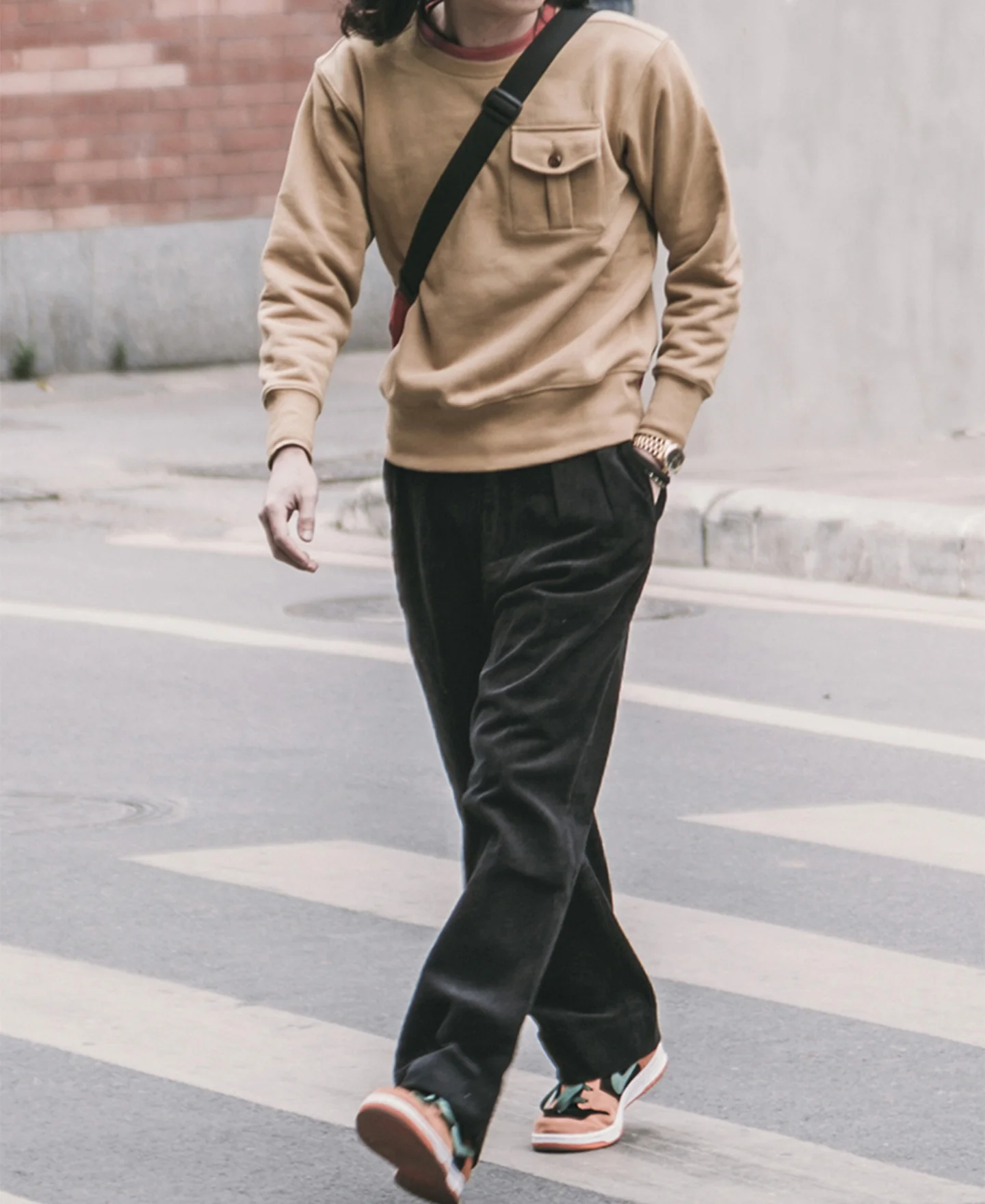 12.5 oz 8 Wale Corduroy Trousers - Black - Image 4