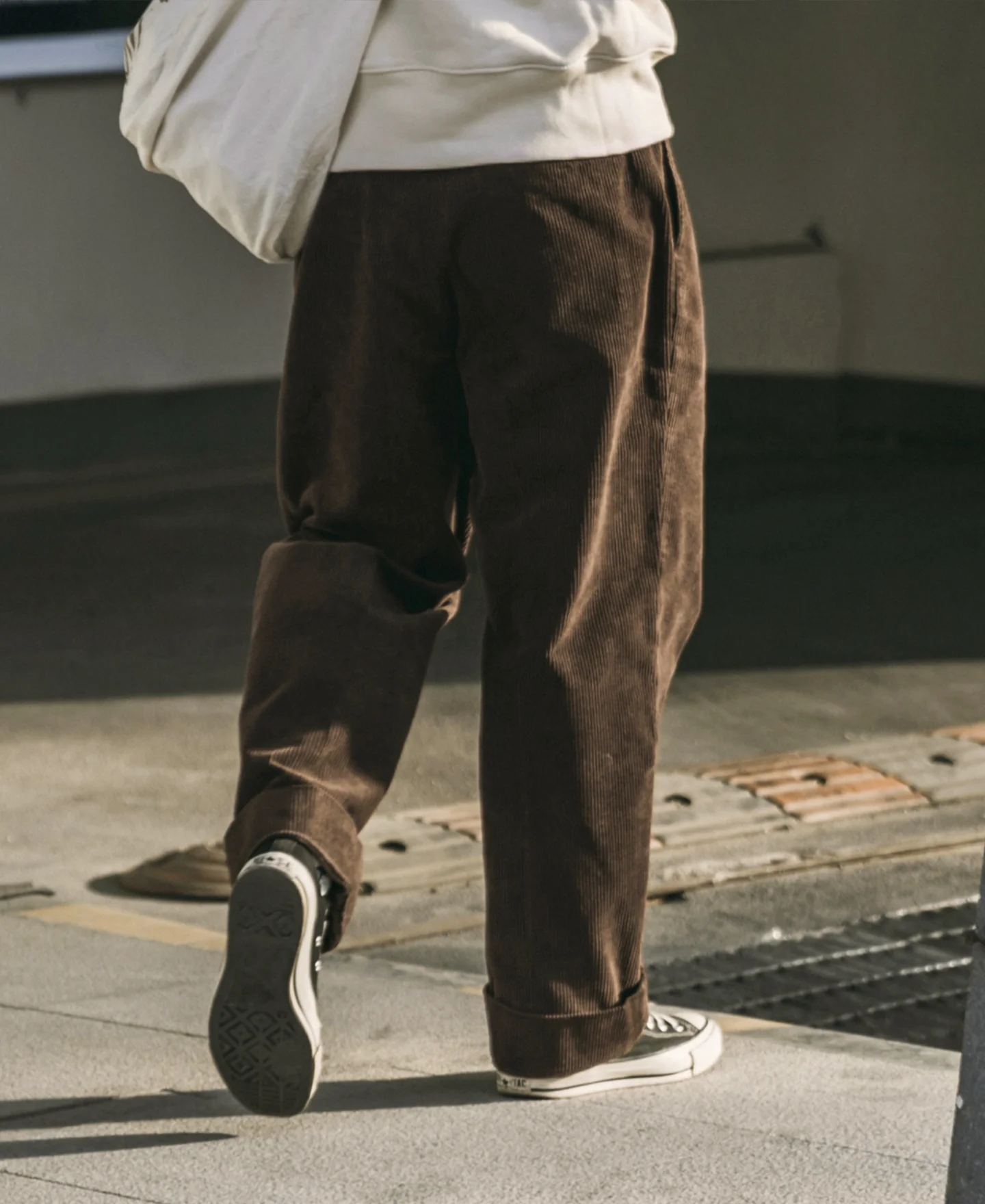 12.5 oz 8 Wale Corduroy Trousers - Brown - Image 5
