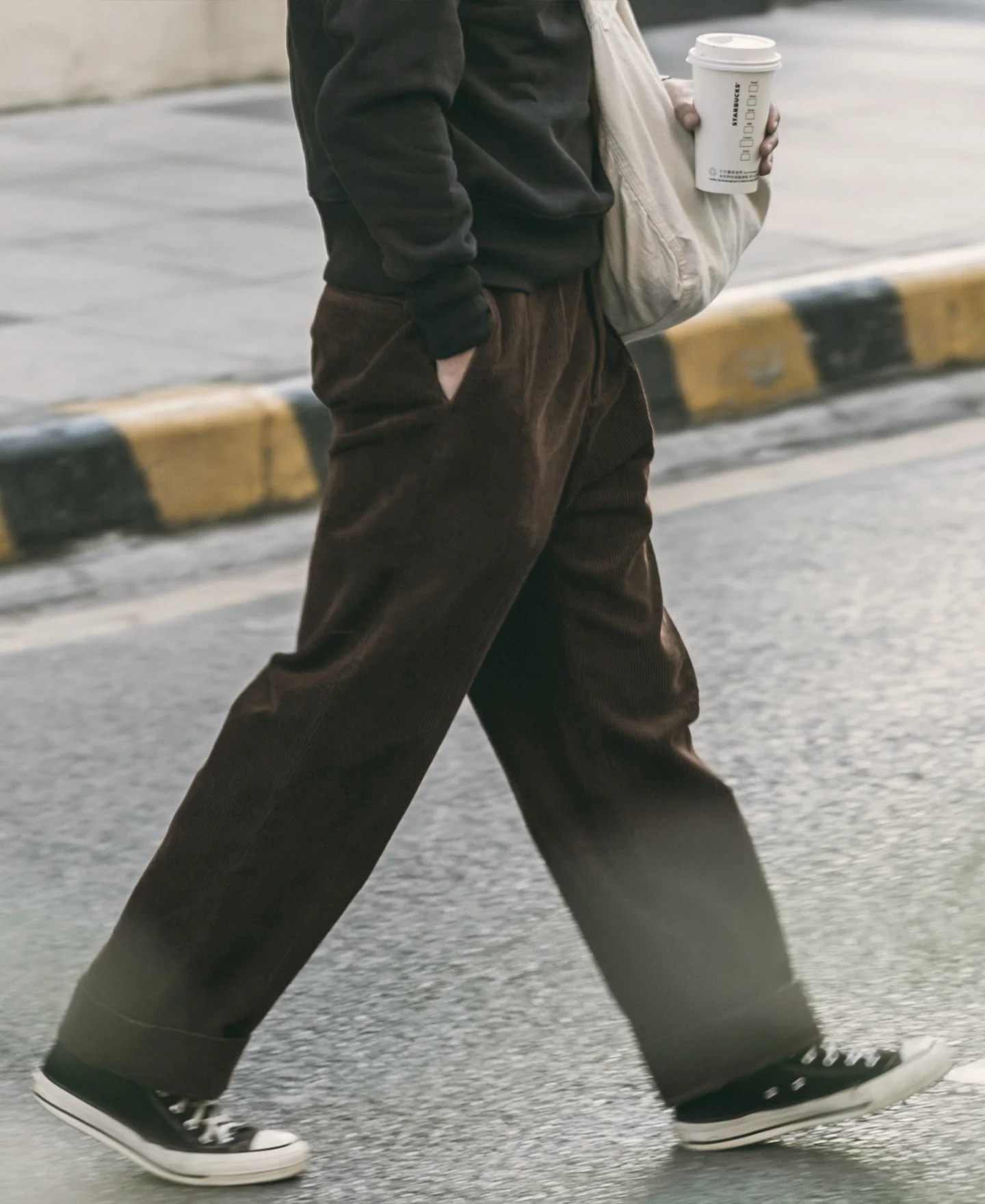 12.5 oz 8 Wale Corduroy Trousers - Brown - Image 6
