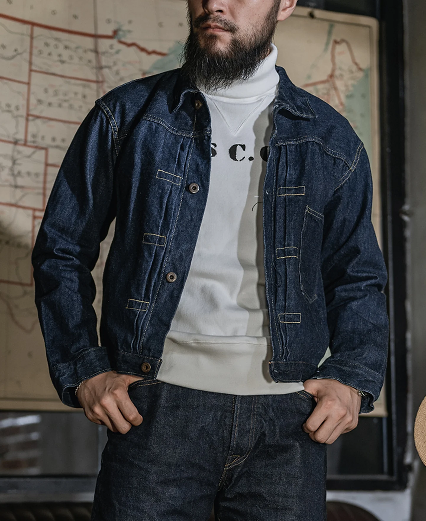 1930s USCG Turtleneck Thermal - White - Image 5