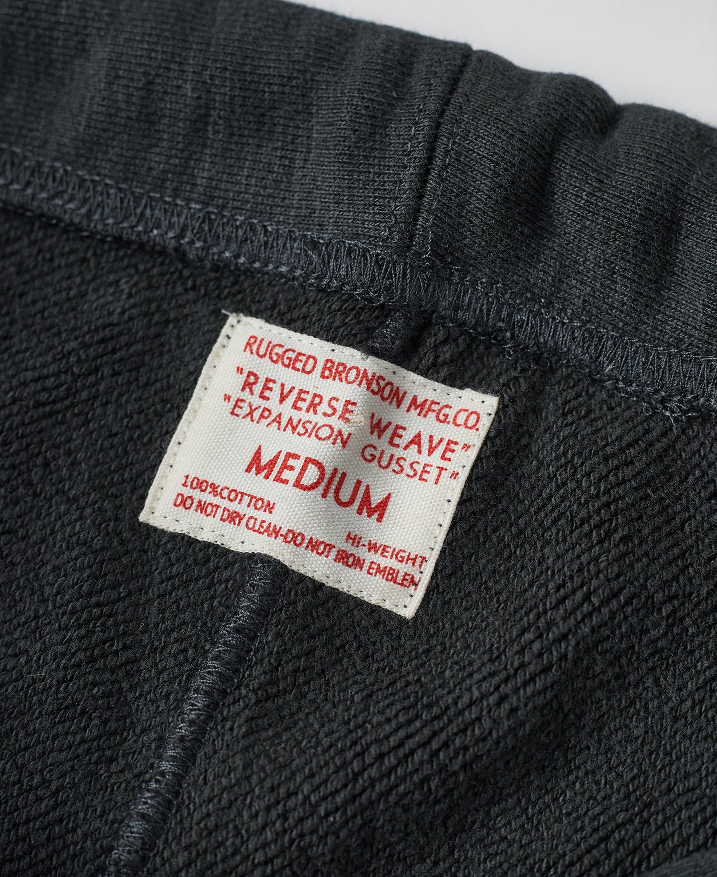 1950s 20.5 oz Terry Cloth Reverse Weave Sweatpants - Black - Image 9
