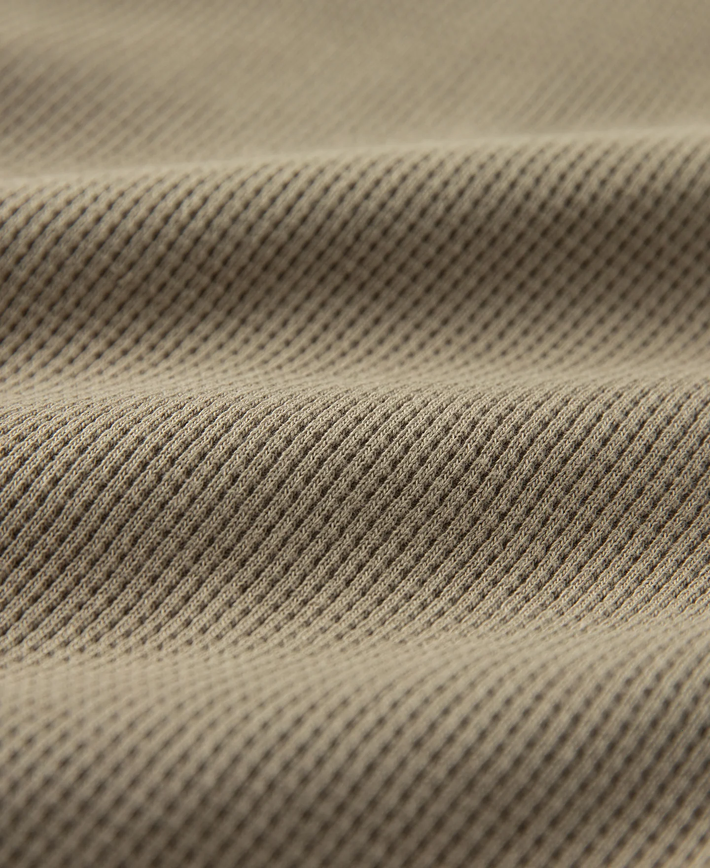1970s Heavyweight Waffle Knit Jogger Pants - Khaki - Image 15