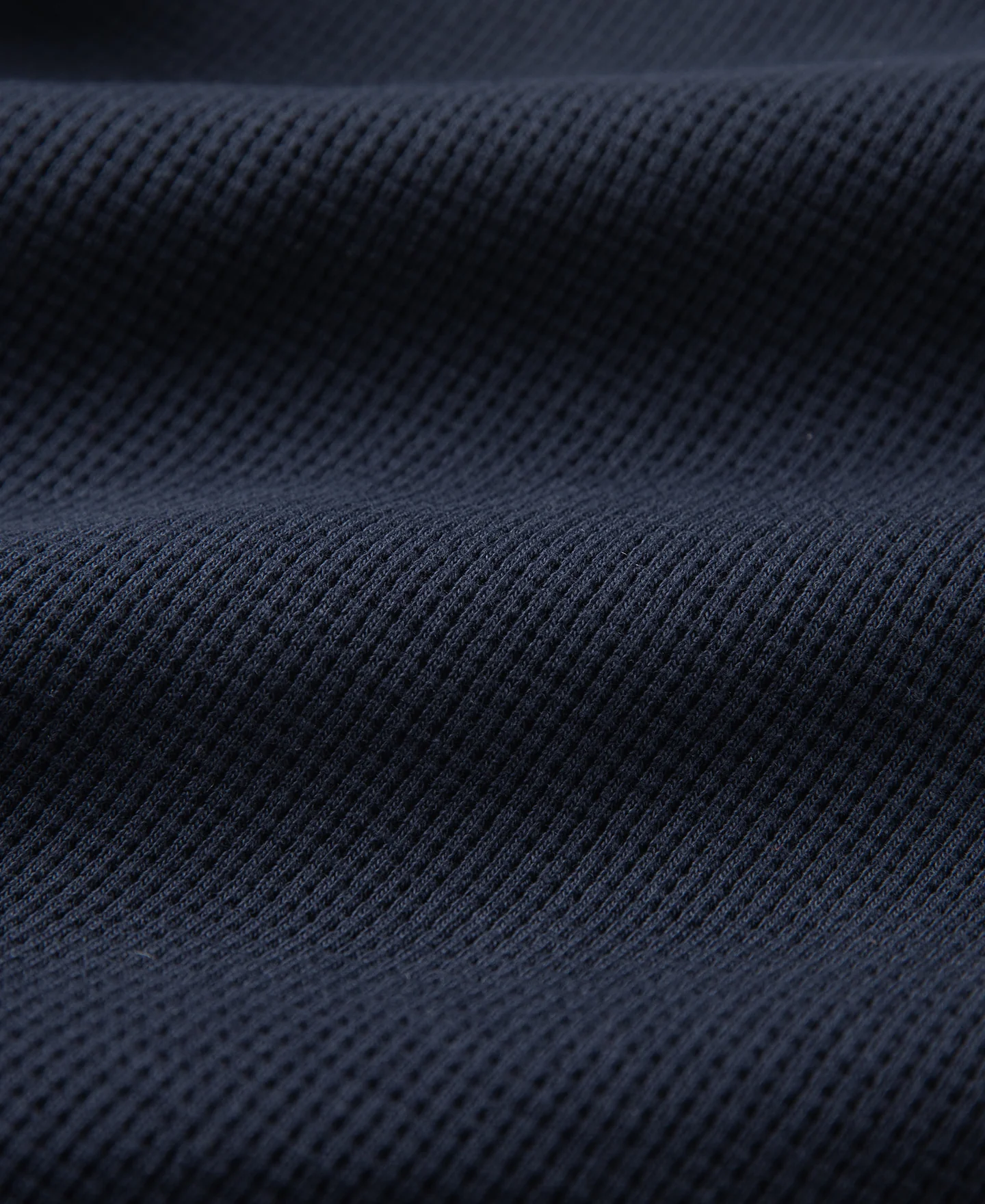 1970s Heavyweight Waffle Knit Jogger Pants - Navy - Image 14