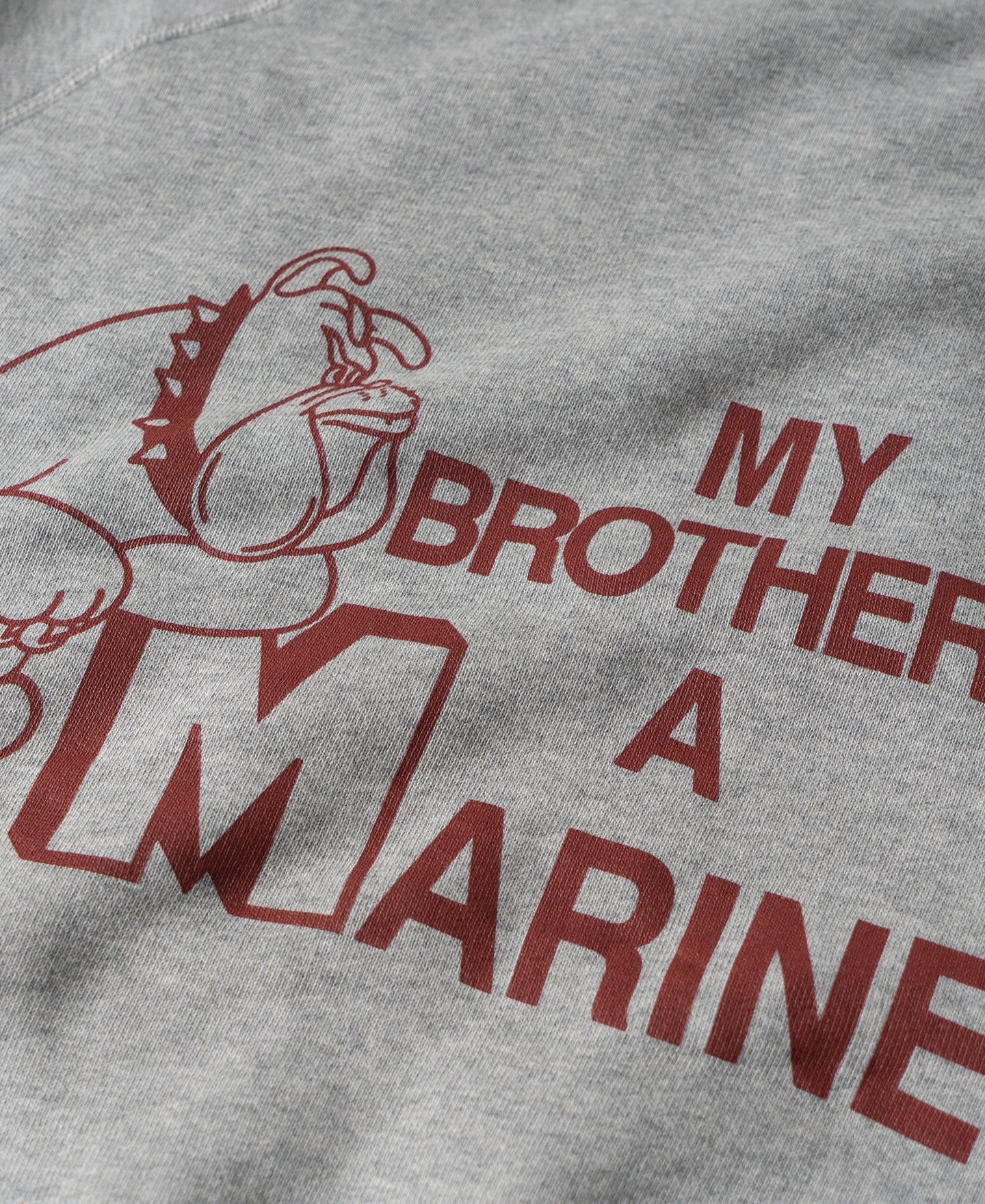 1980s Marine Bulldog Raglan Sweatshirt - Gray - Image 9