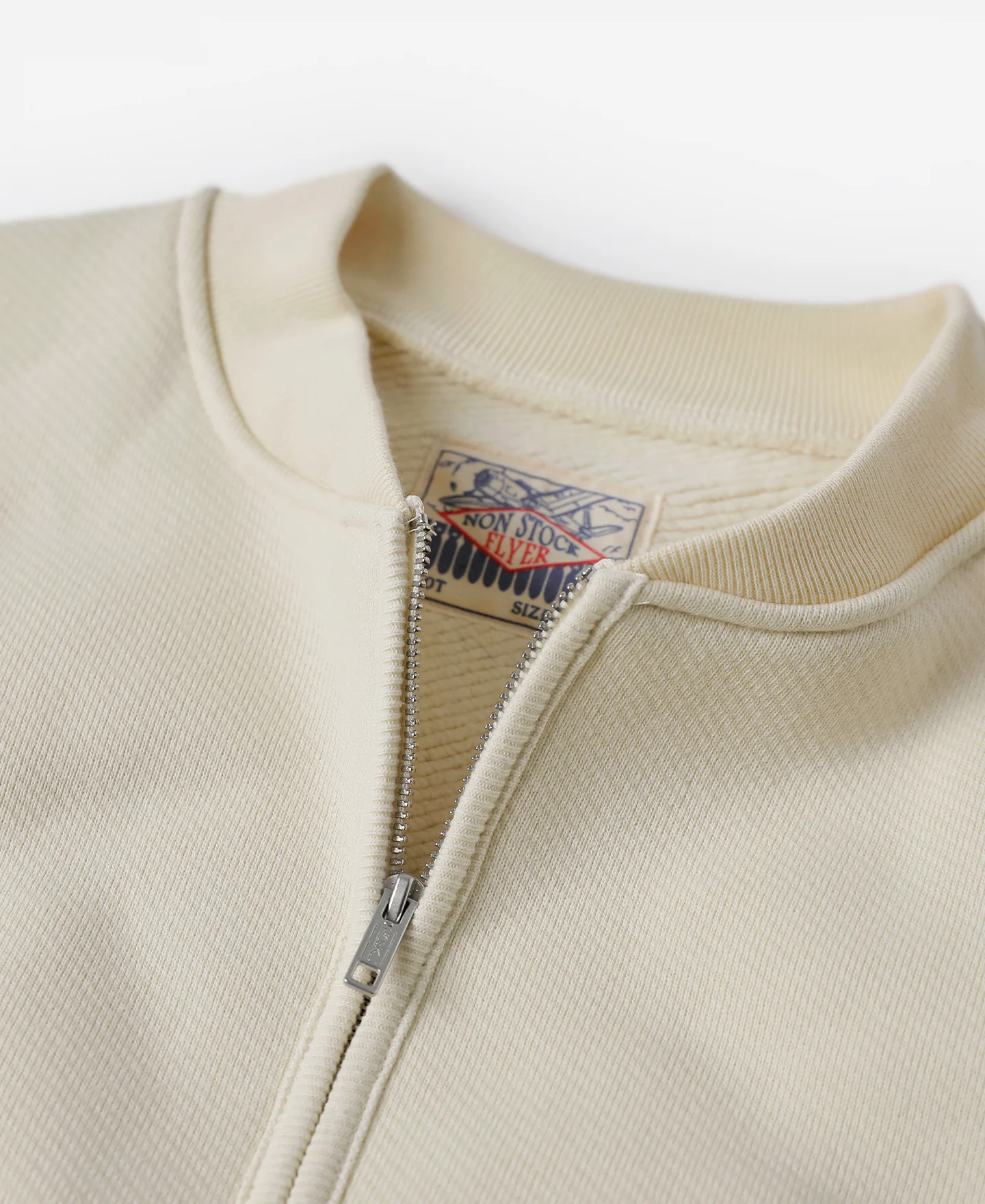 Racing Half-Zip Heavyweight Fleece Sweatshirt - Apricot - Image 5