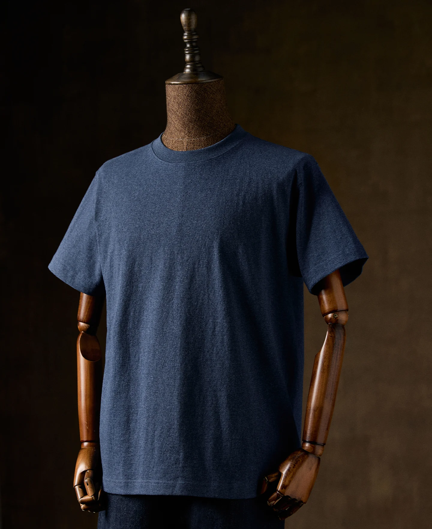 9 oz Cotton Tubular T-Shirt - Denim Blue - Image 3