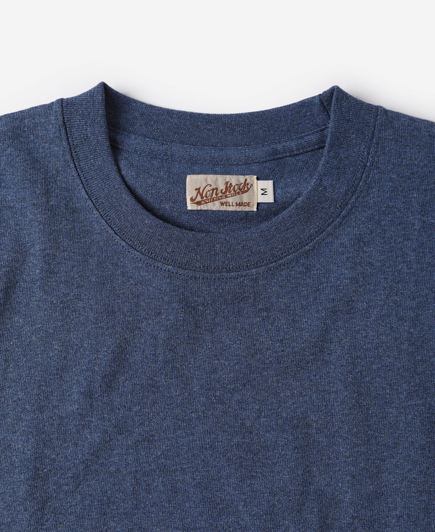 9 oz Cotton Tubular T-Shirt - Denim Blue - Image 6
