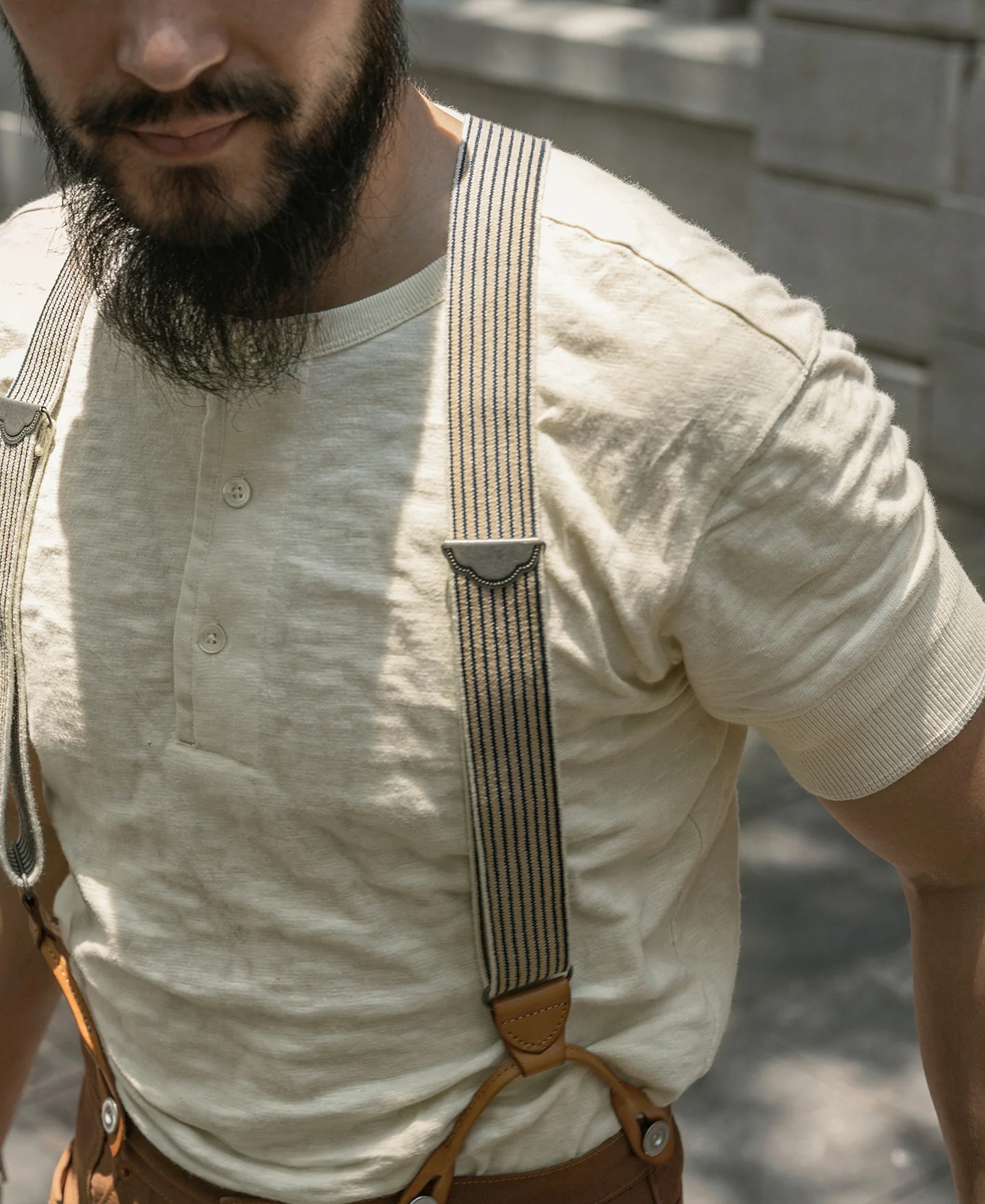 1890s Slub Cotton Henley T-Shirt - Image 7