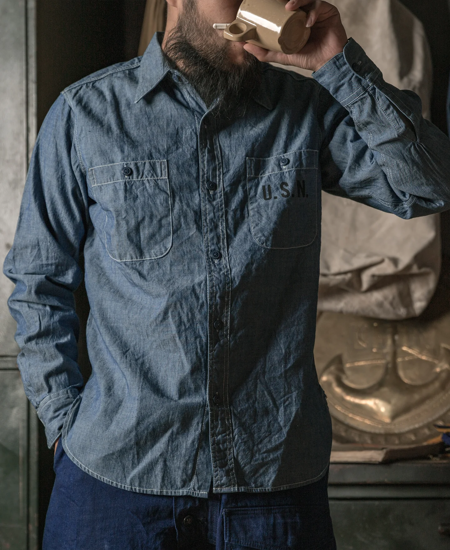 U.S.N. Chambray Shirt - Image 4