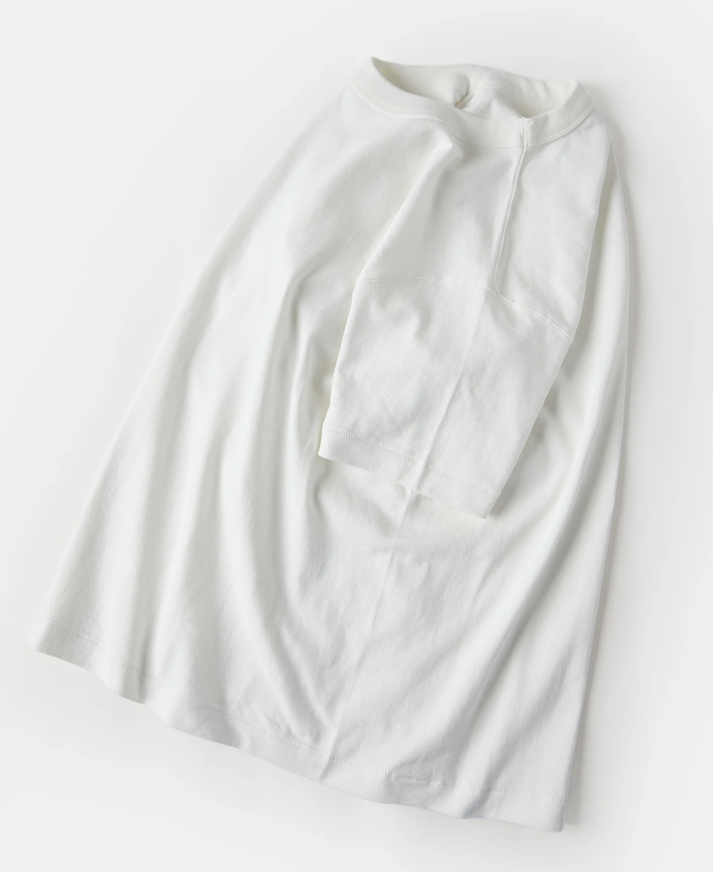 Loopwheel Tubular Athletic T-Shirt - White - Image 3