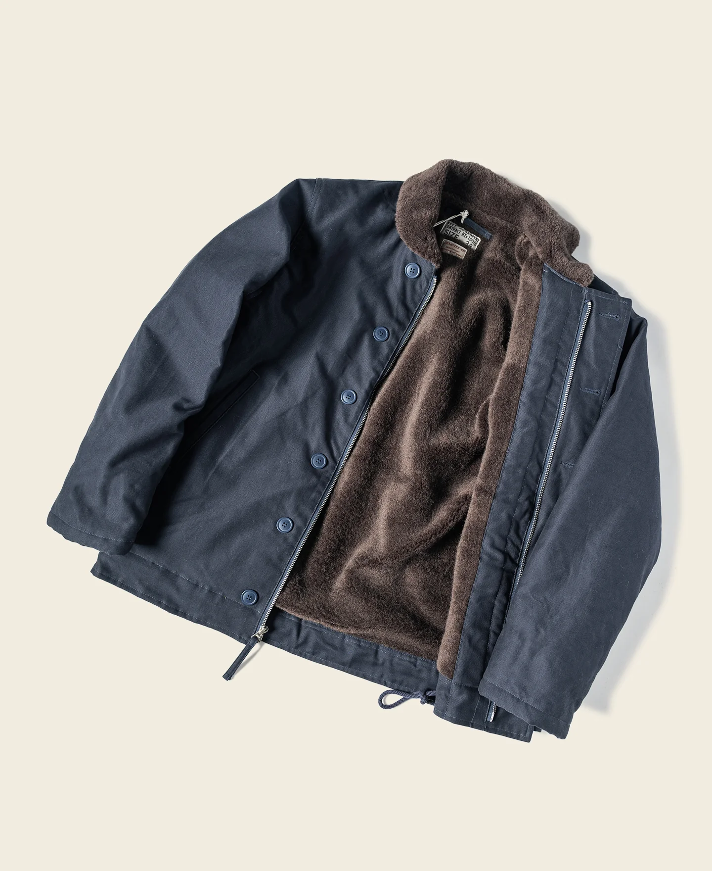 1943 USN 1st Type N-1 Deck Jacket - Navy/ Stencil - Image 6