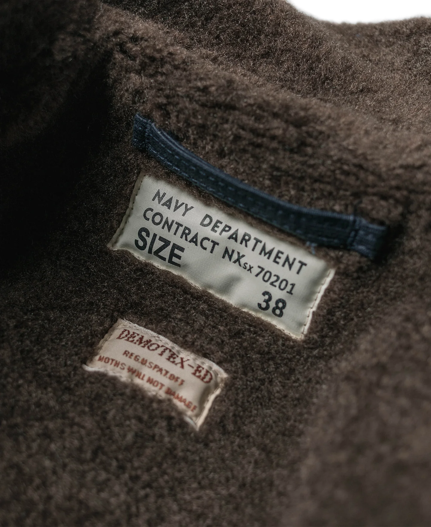 1943 USN 1st Type N-1 Deck Jacket - Navy/ Stencil - Image 9