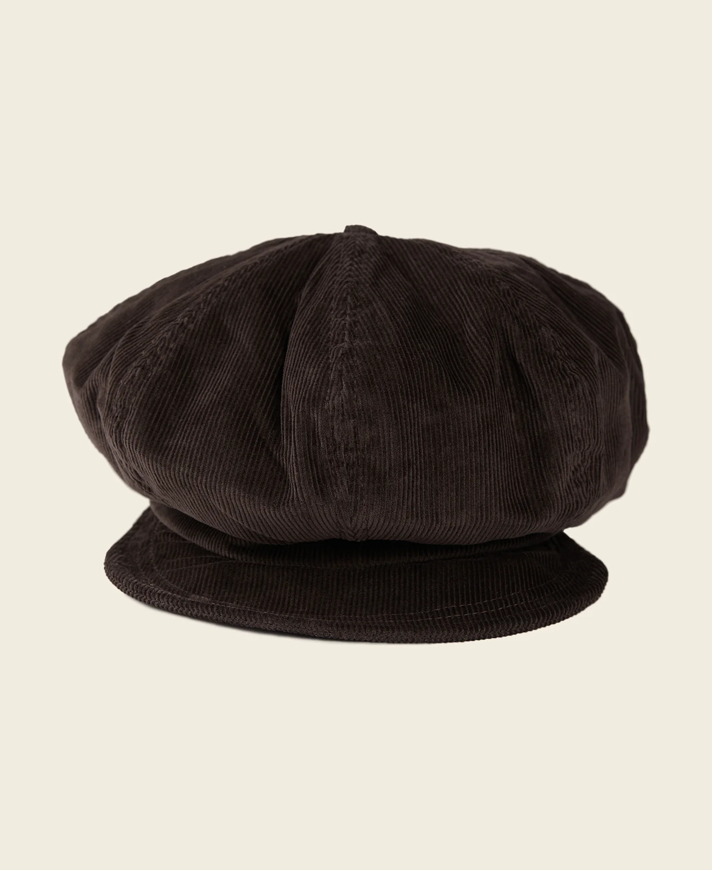Brown Corduroy Newsboy Cap - Image 2