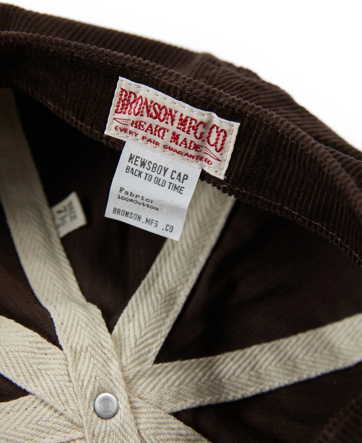 Brown Corduroy Newsboy Cap - Image 7