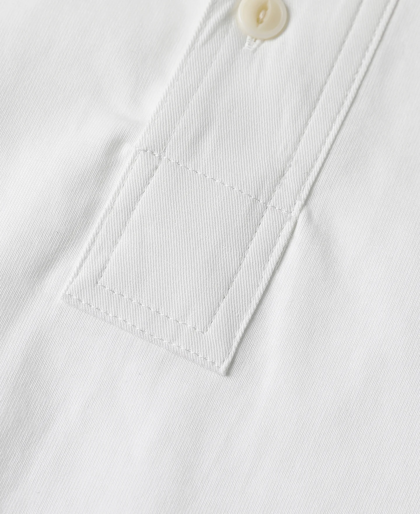 Vintage Short Sleeve Henley T-Shirt - White - Image 11