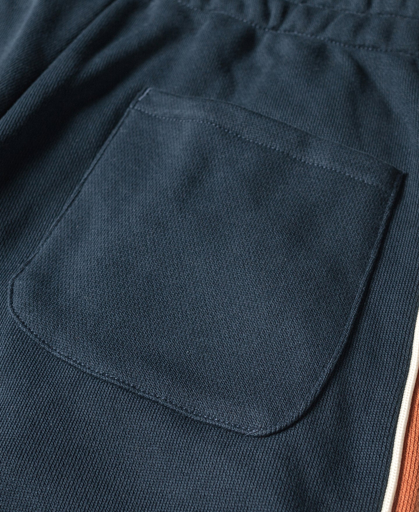 Classic Straight-Leg Striped Logo-Embroidered Cotton-Terry Sweatpants - Navy - Image 12
