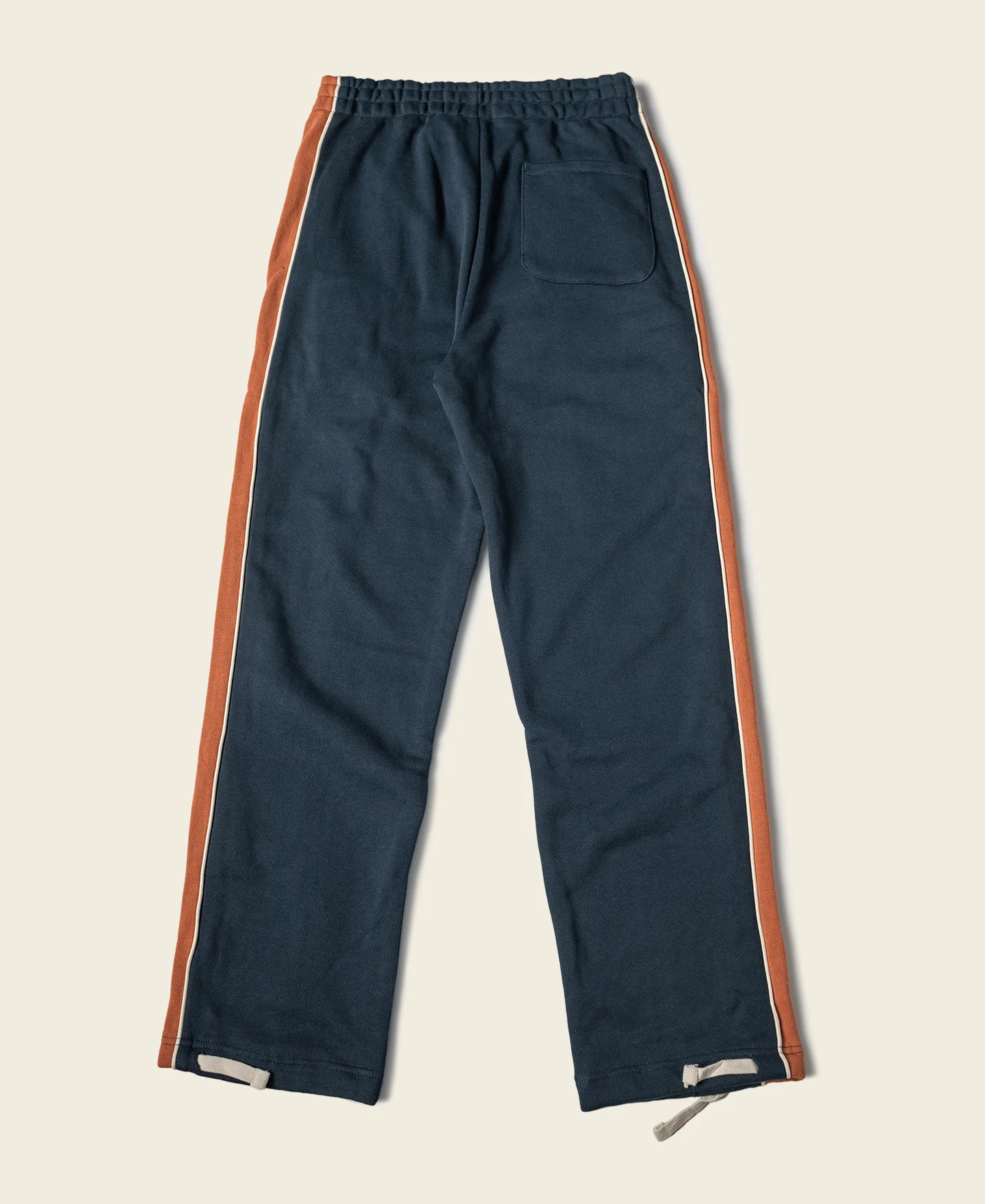 Classic Straight-Leg Striped Logo-Embroidered Cotton-Terry Sweatpants - Navy - Image 2