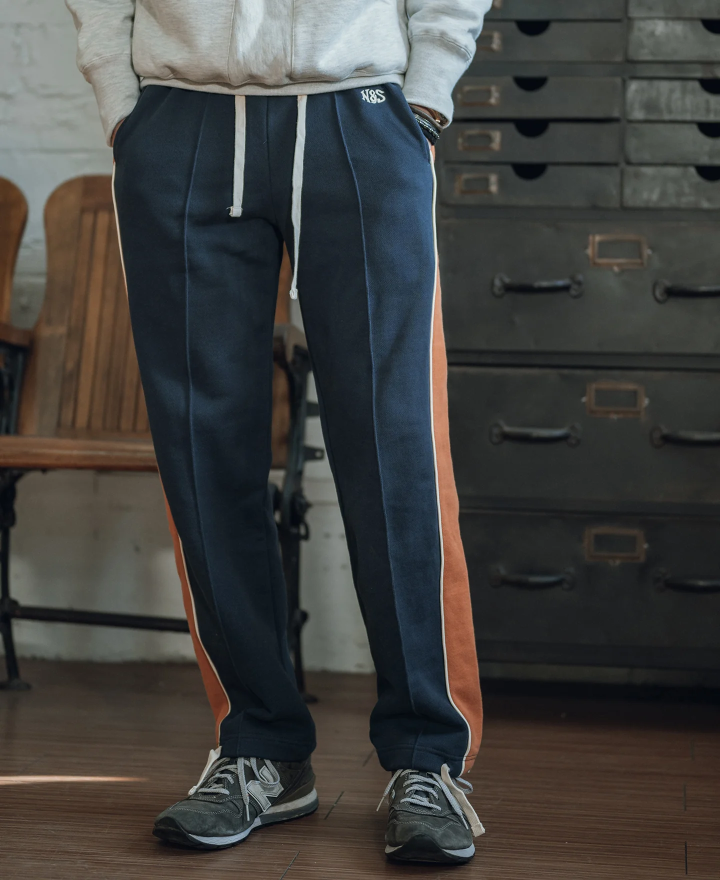 Classic Straight-Leg Striped Logo-Embroidered Cotton-Terry Sweatpants - Navy - Image 3