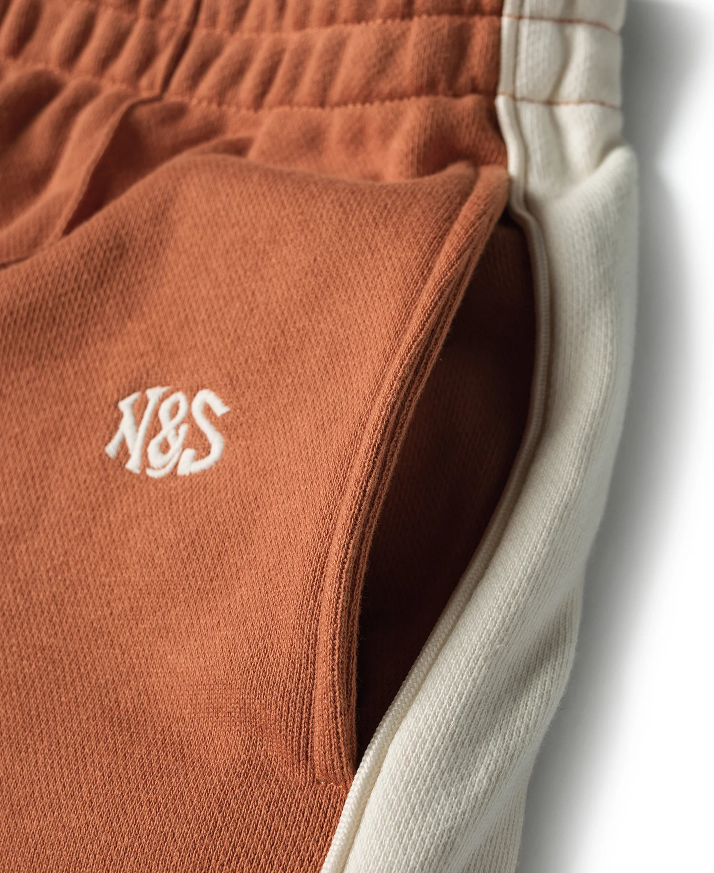 Classic Straight-Leg Striped Logo-Embroidered Cotton-Terry Sweatpants - Orange - Image 10