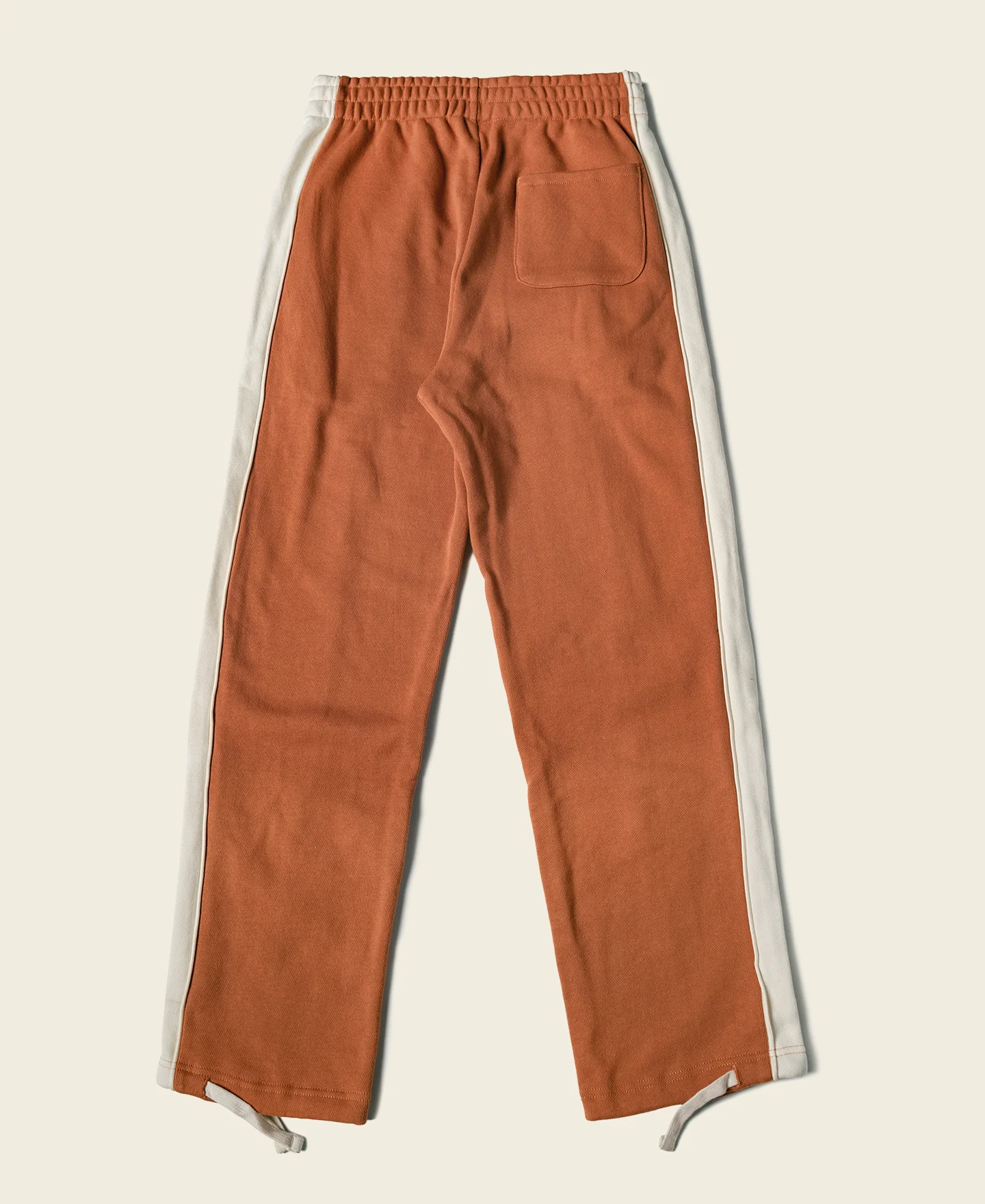 Classic Straight-Leg Striped Logo-Embroidered Cotton-Terry Sweatpants - Orange - Image 2