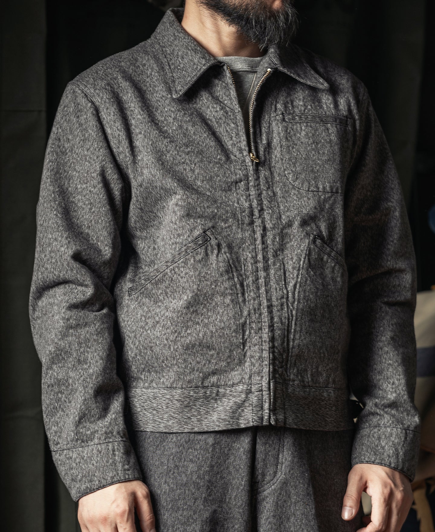 Covert Salt & Pepper Cossack Jacket - Image 5