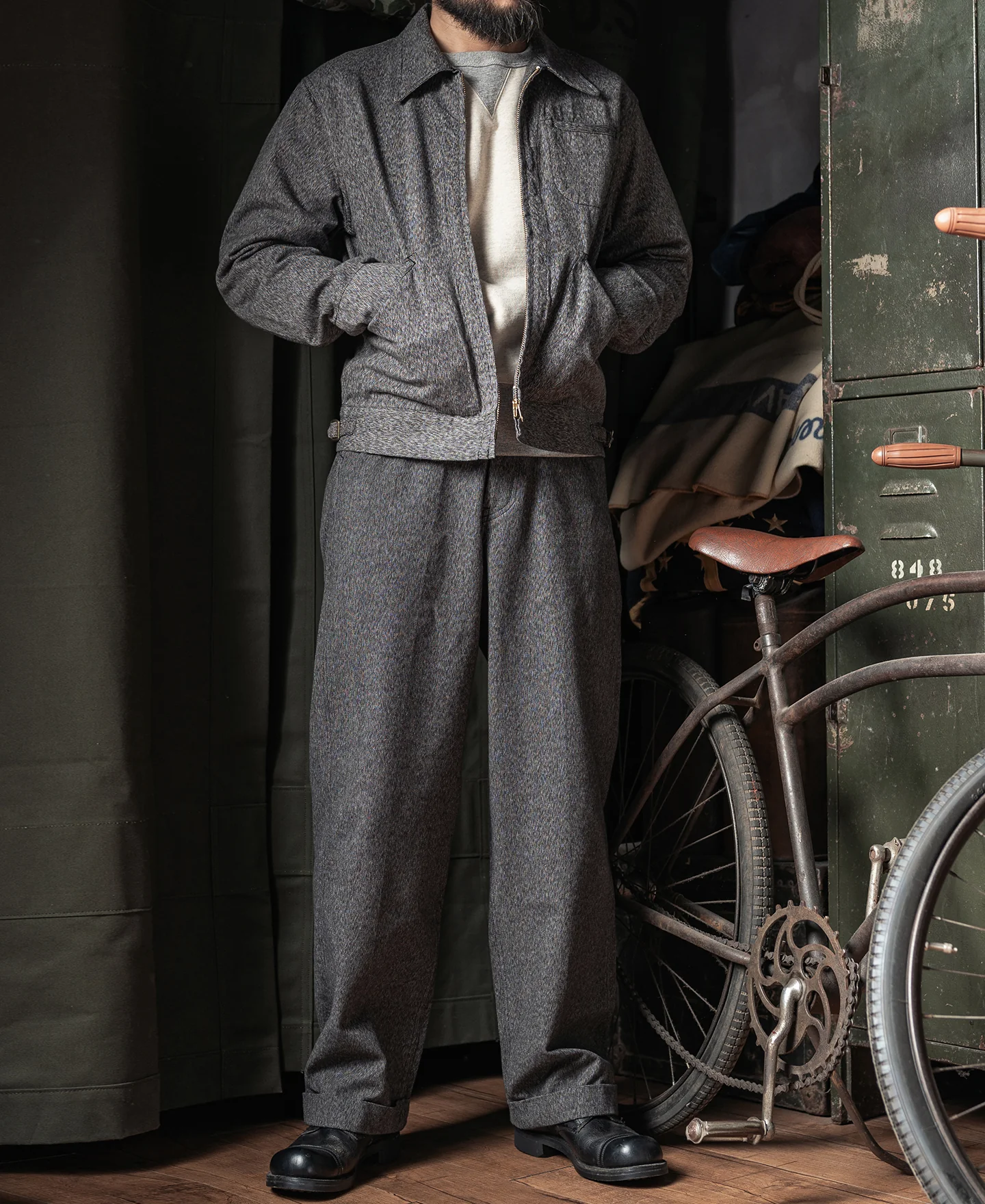 Covert Salt & Pepper Cossack Jacket - Image 6