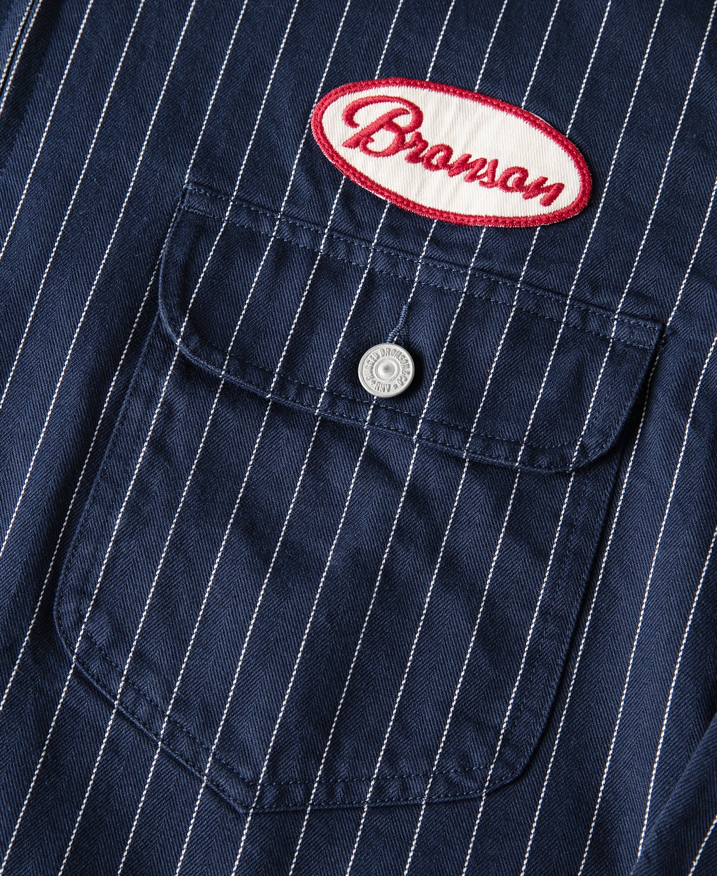 Lot 954 1950s Motorcycle Mechanic Stripe Chore Coat - Navy - Image 10