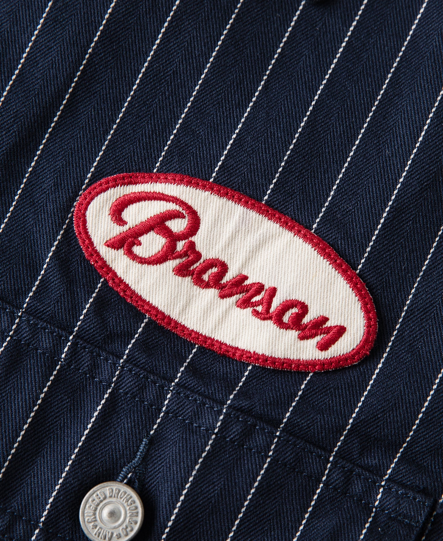 Lot 954 1950s Motorcycle Mechanic Stripe Chore Coat - Navy - Image 11