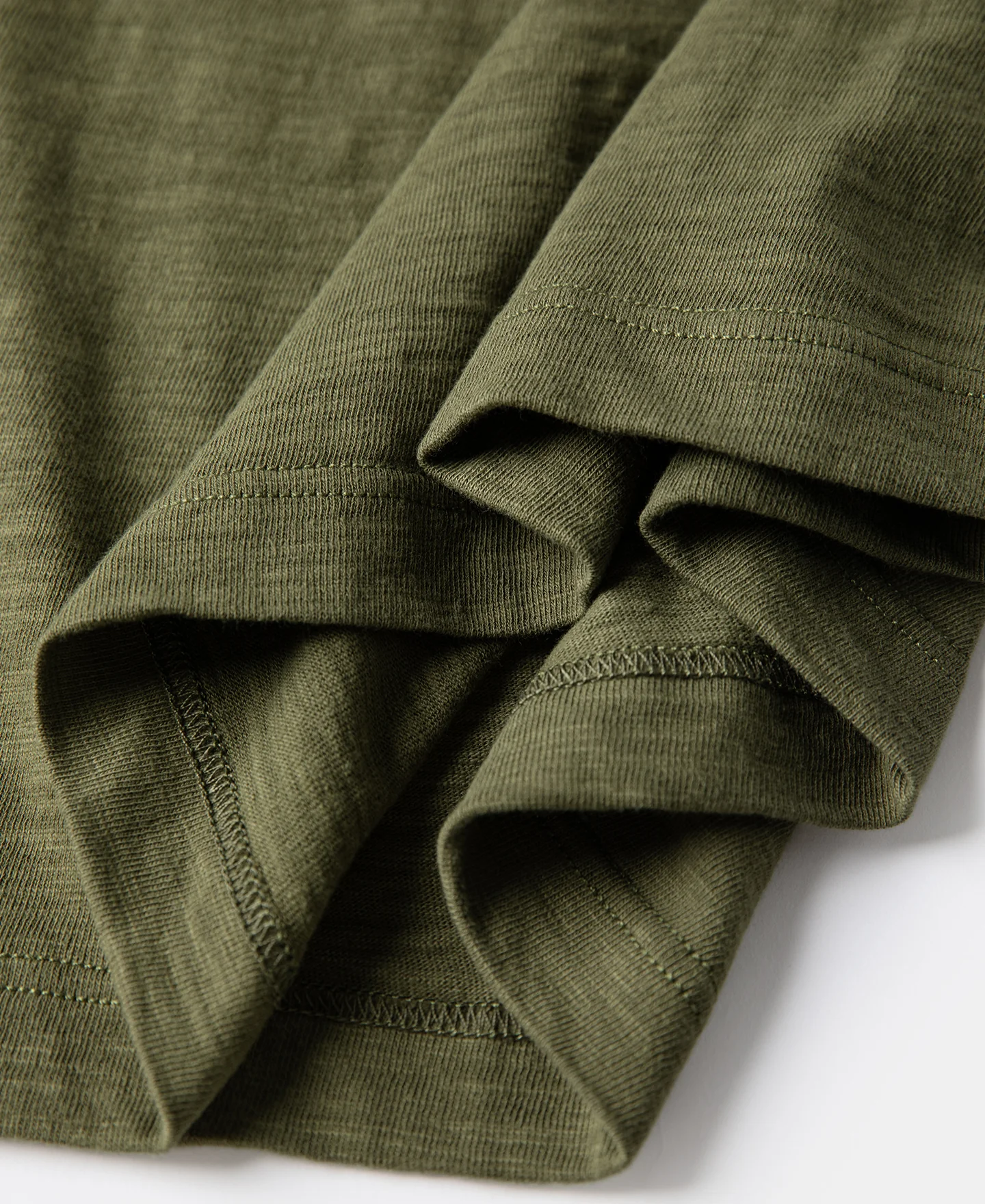 10.5 oz Cotton Tubular Gusset T-Shirt - Green - Image 15