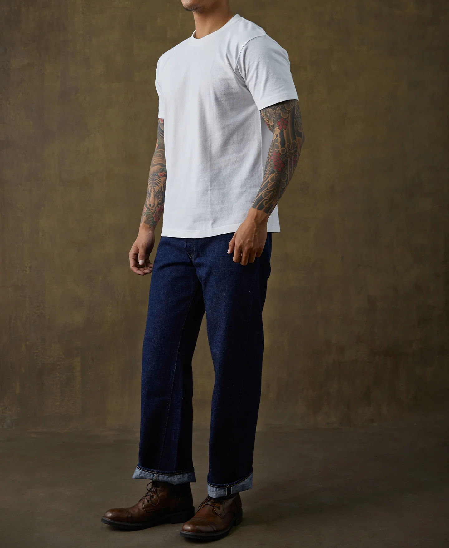 9 oz Cotton Tubular T-Shirt - White - Image 6