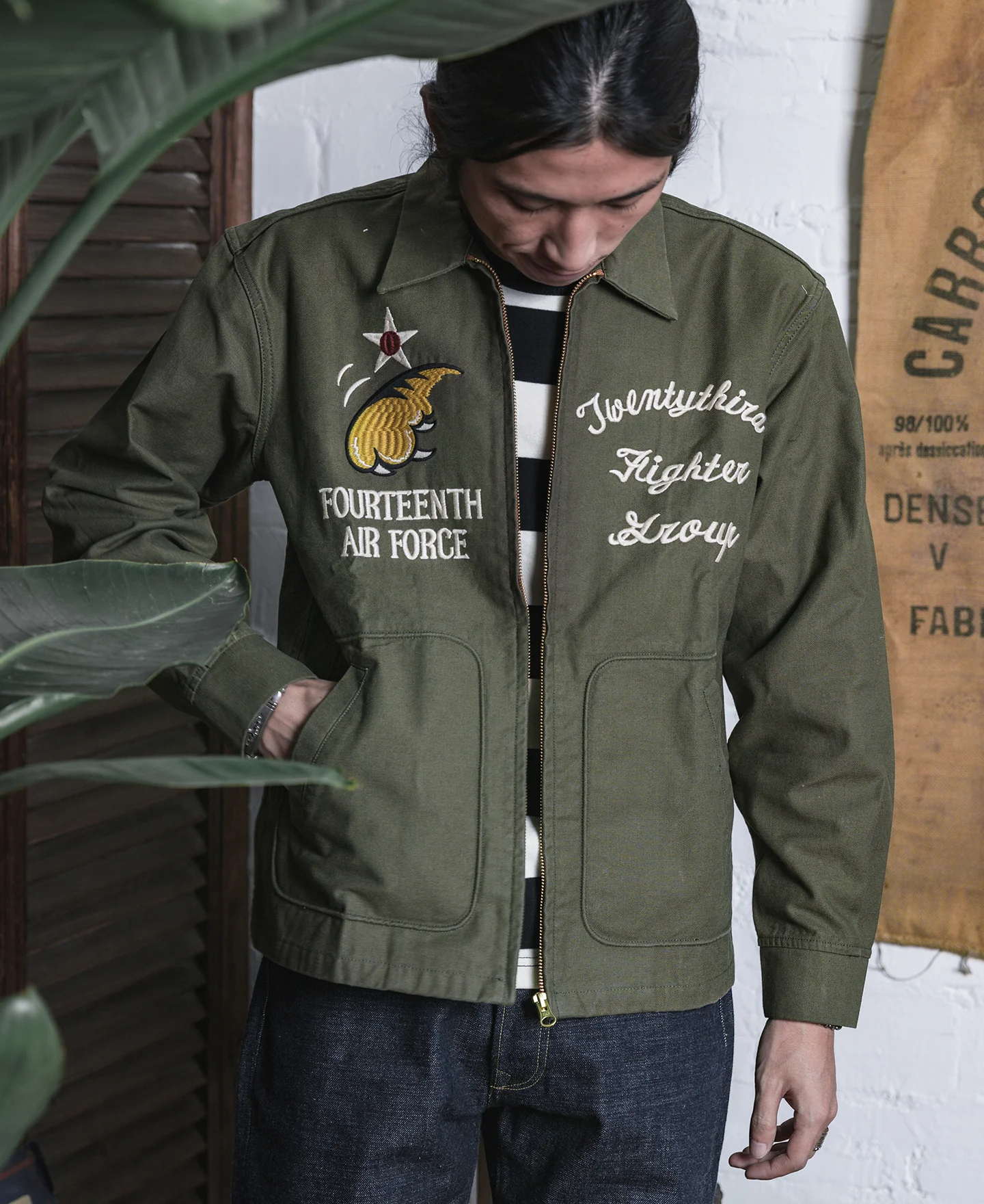 USAAF 14th Air Force Flying Tigers Embroidery Jacket - Image 4