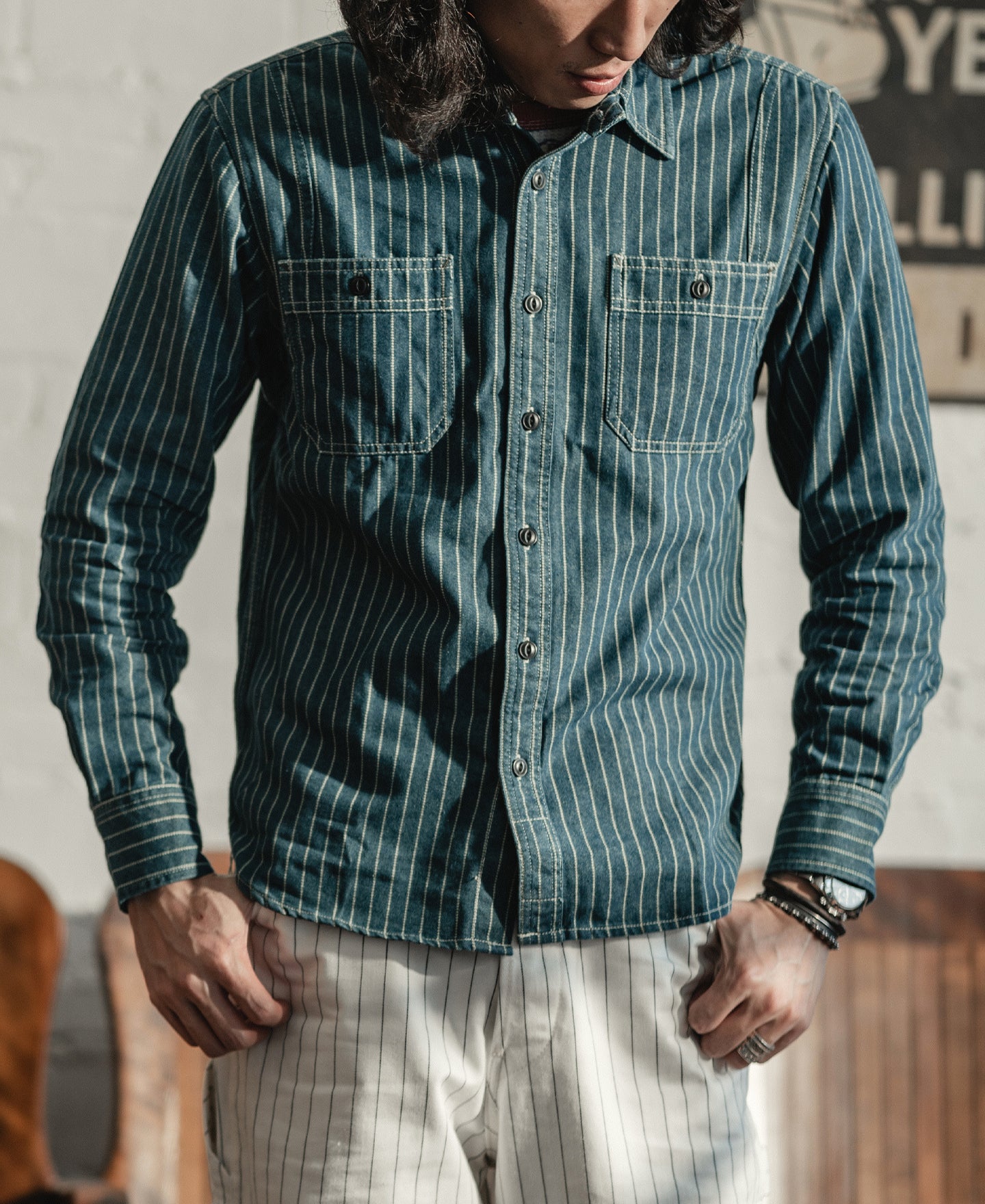 9 oz Wabash Vent Hole Work Shirt - Image 3
