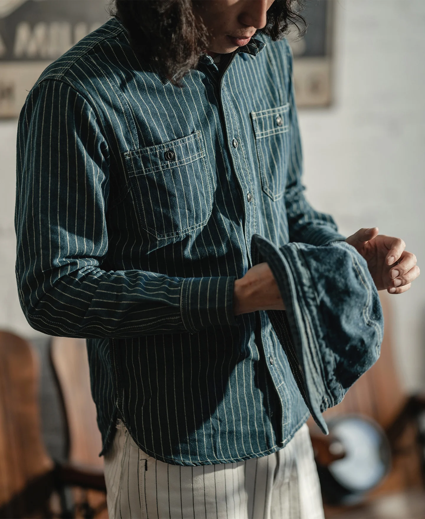 9 oz Wabash Vent Hole Work Shirt - Image 4
