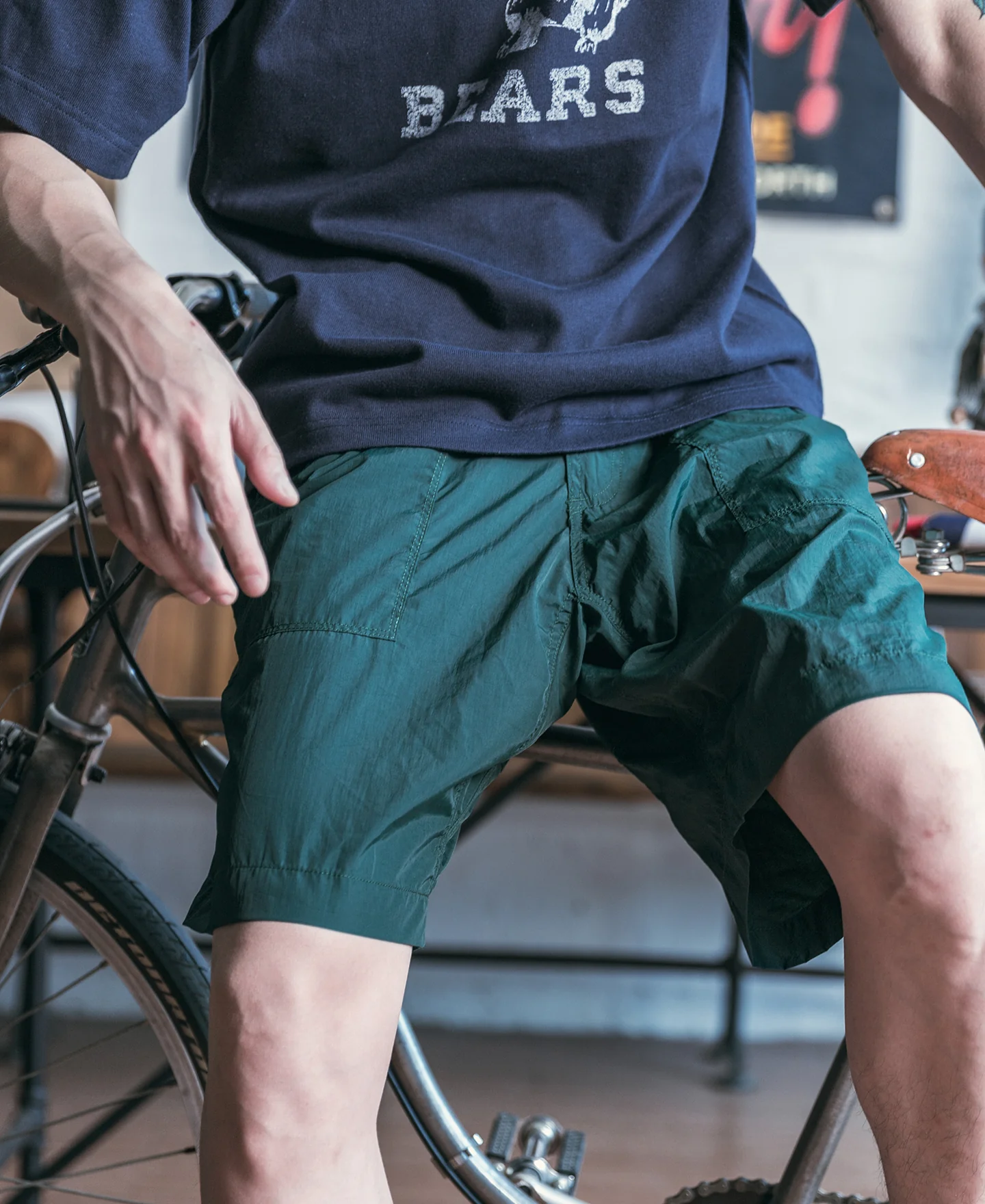 Nylon Climbers' Shorts - Green - Image 3