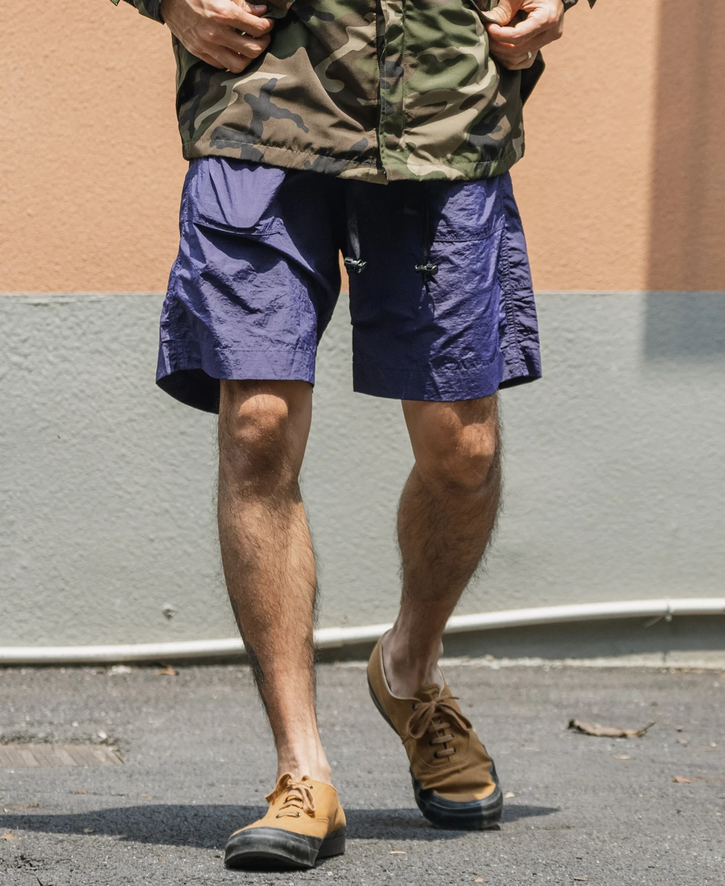 Nylon Climbers' Shorts - Purple - Image 4