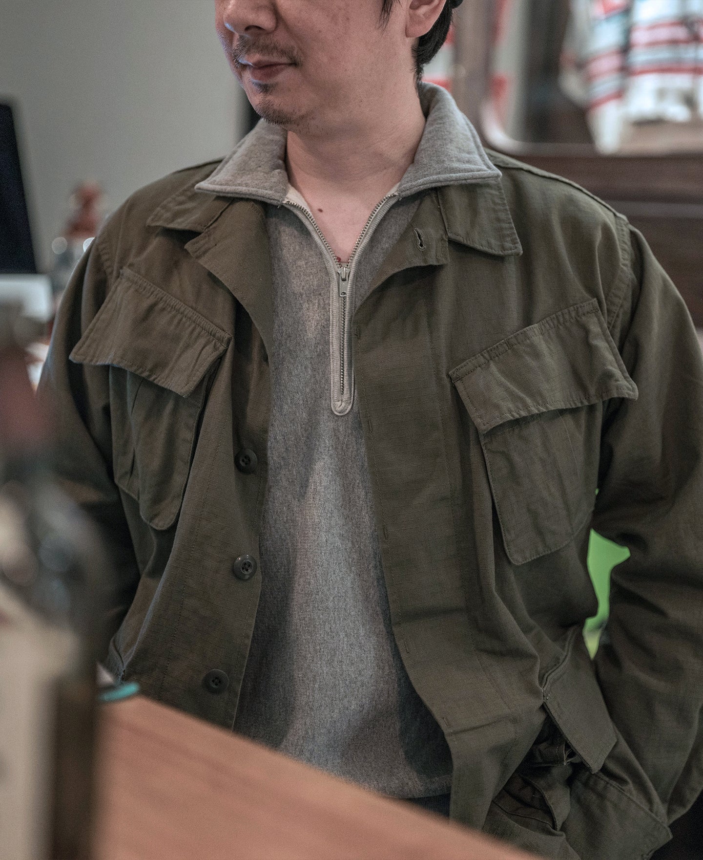 US Army 5th Model Tropical Jungle Fatigue Jacket - Image 5