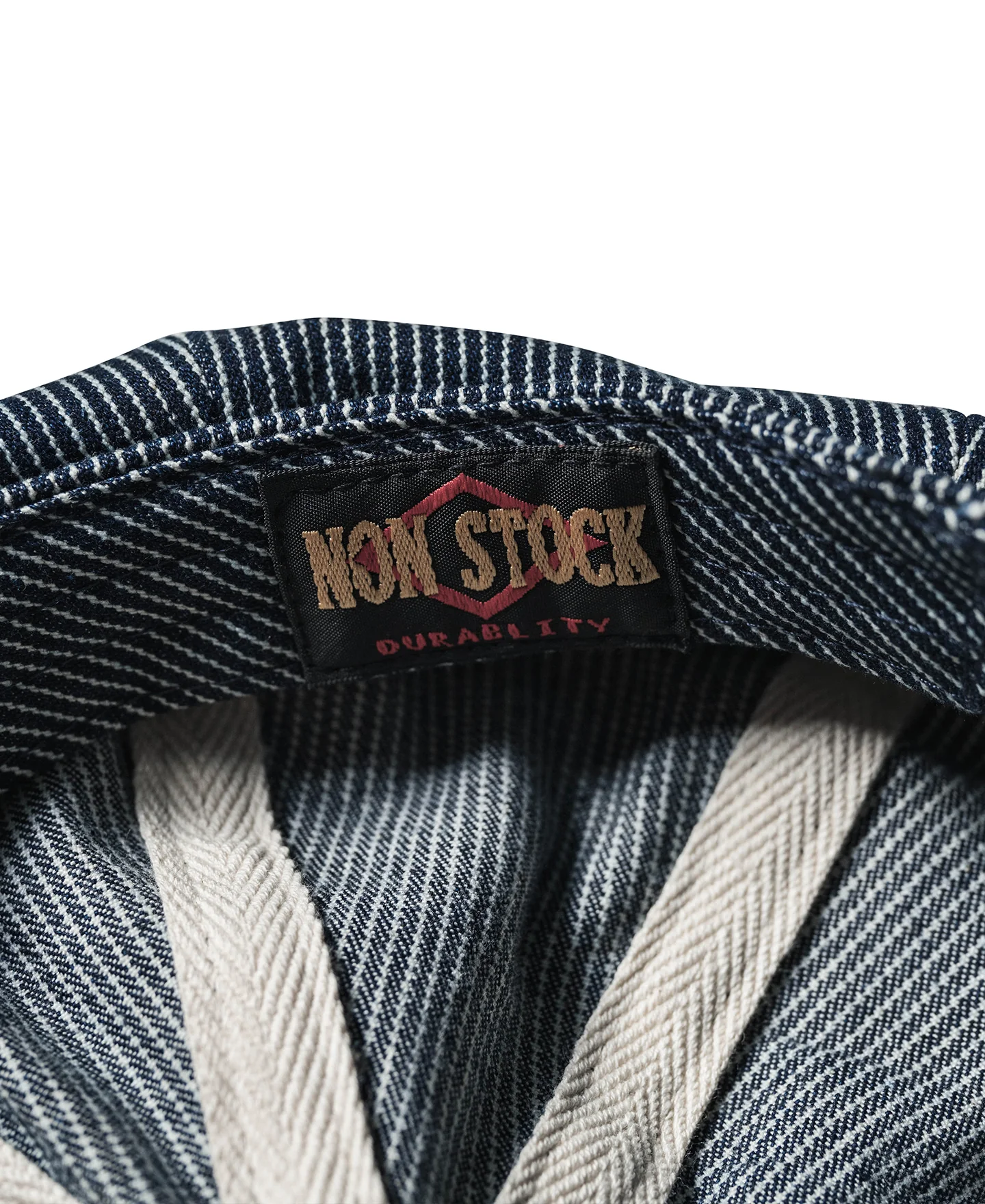 Striped Denim Newsboy Cap - Image 10
