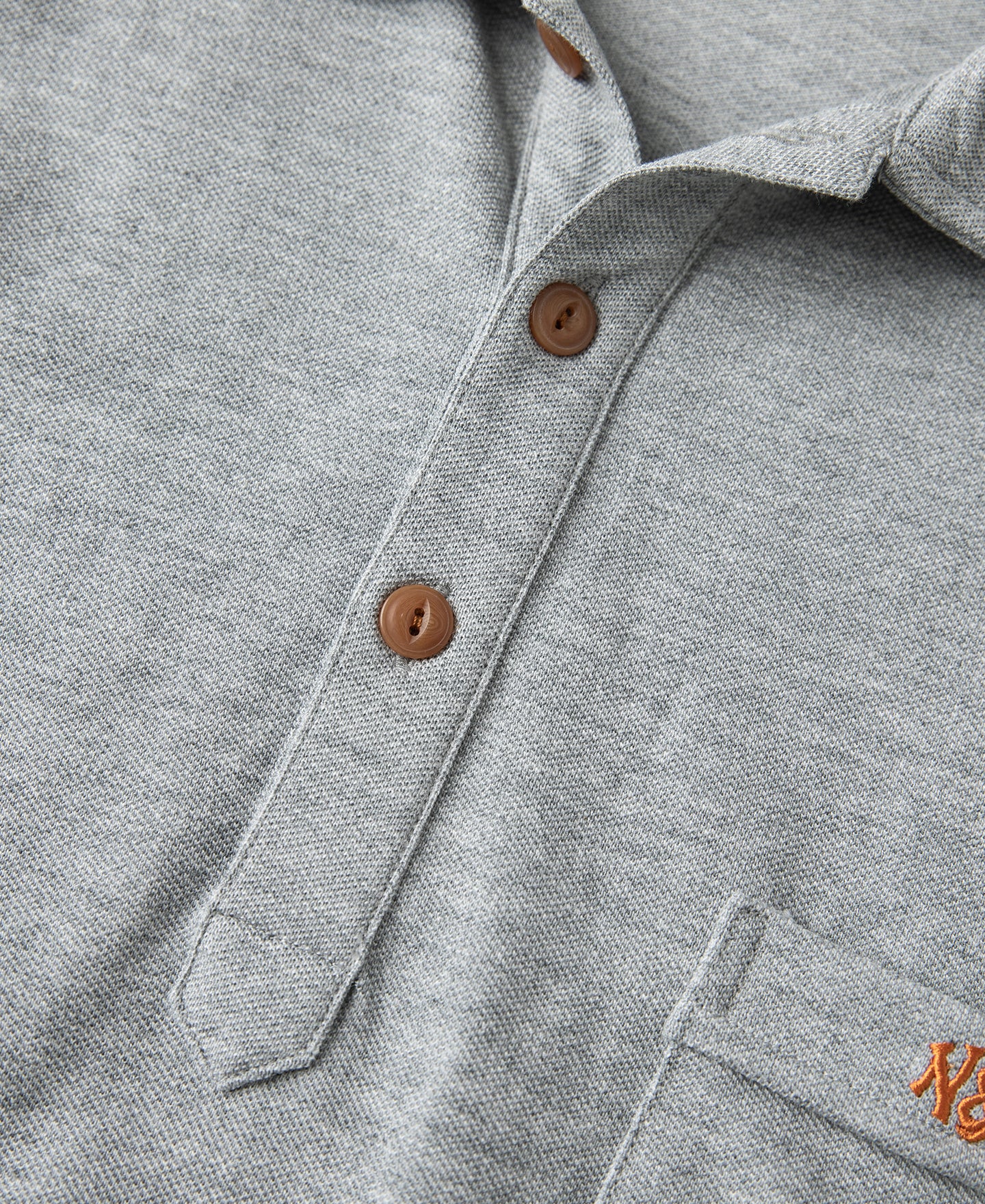 Raglan Sleeve Cotton-Piqué Polo Shirt - Gray - Image 7