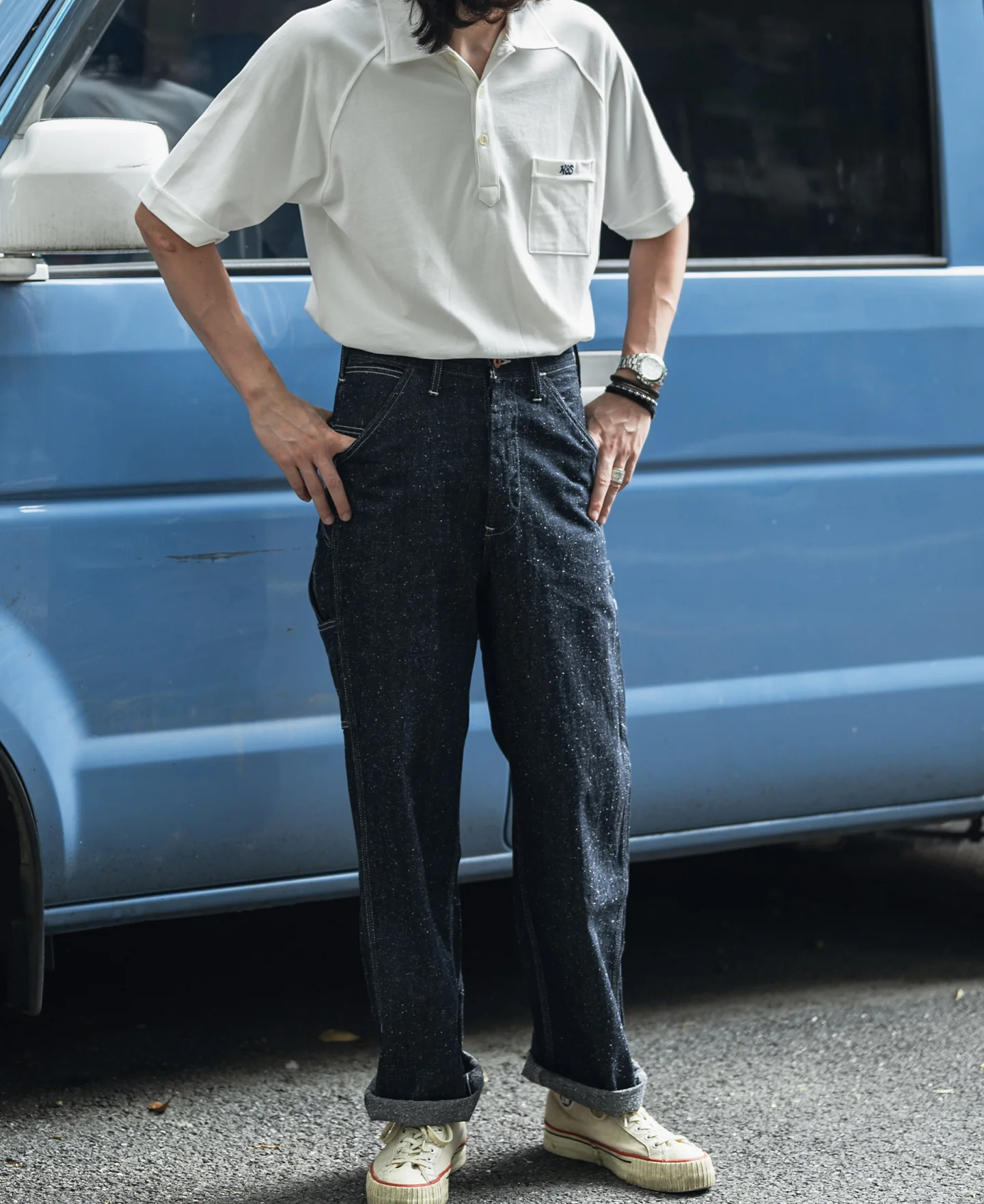 Raglan Sleeve Cotton-Piqué Polo Shirt - White - Image 4
